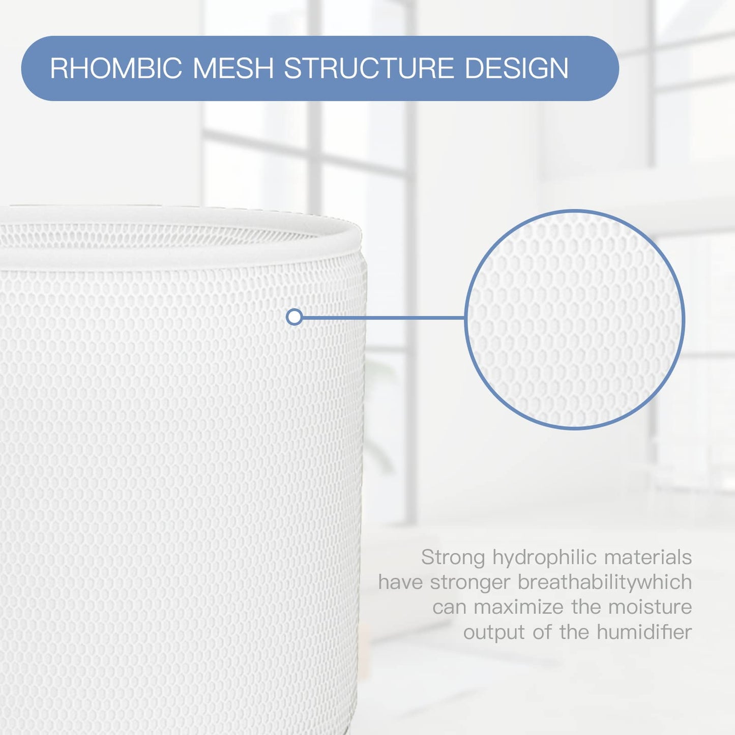 YougetTech Humidifier Wicks Standard 2-Pack - - Compatible with EH18/EH18S