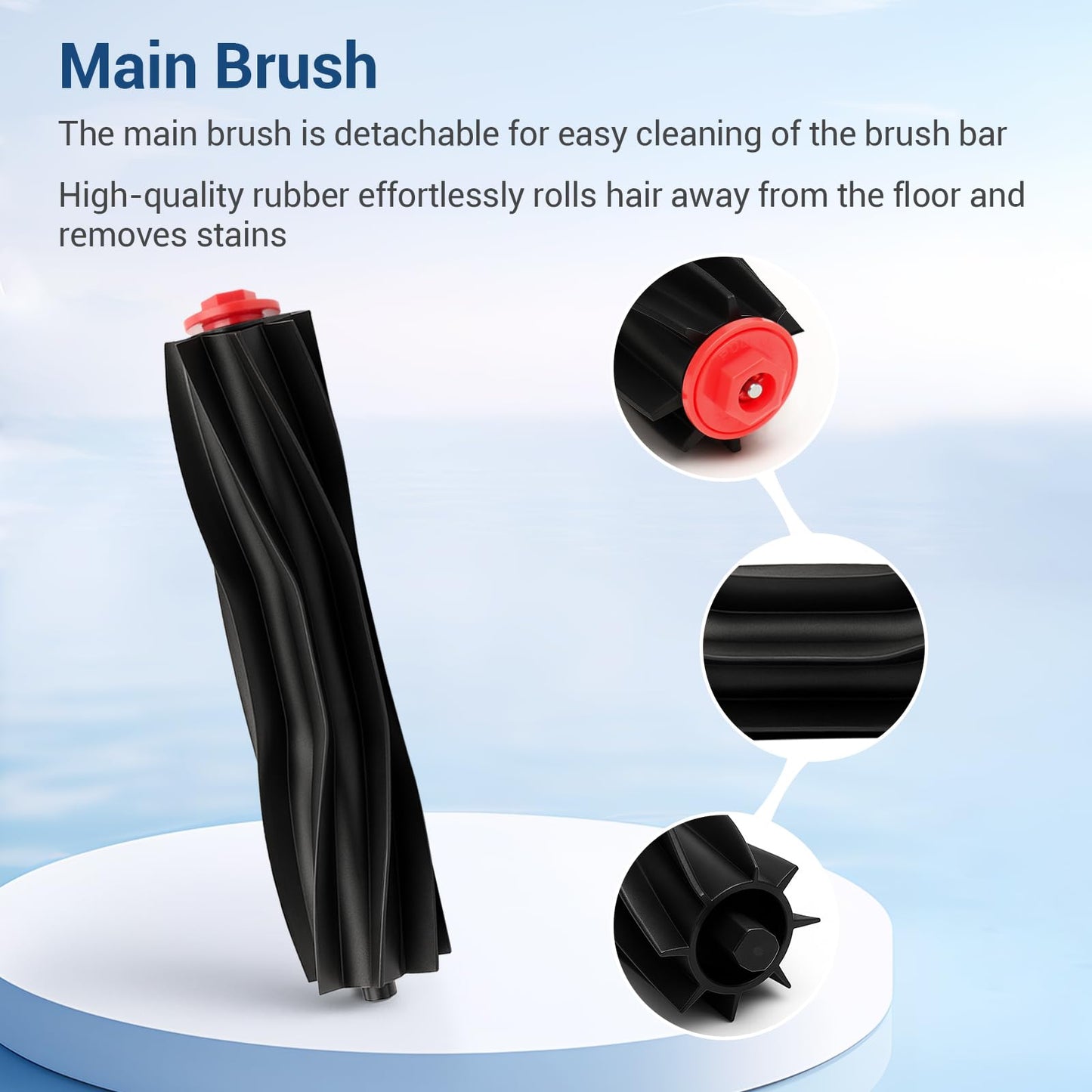 BUXEBUX 20 Pack Omni S1 Pro/ S1 Replacement Accessory Kit for Eufy S1 Pro Omni, S1 Robot Vacuums Parts, 2 Rolling Mops, 1 Main Roller Brush, 4 HEPA Filters, 6 Side Brushes, 6 Dust Bags, 1 Clean Tool