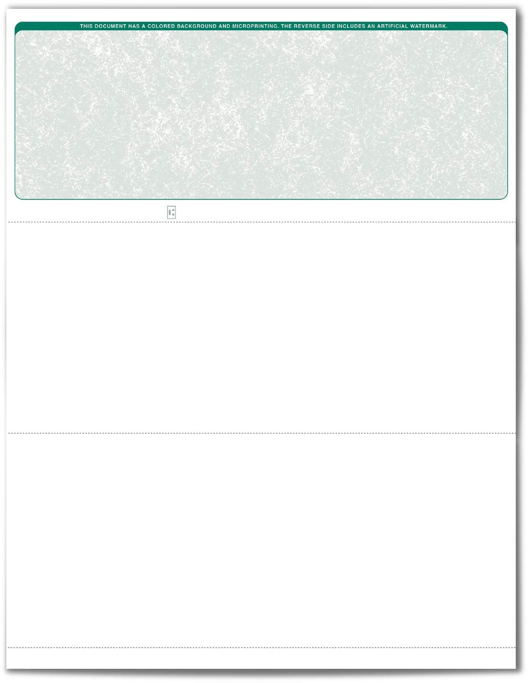 VersaCheck ValueChex Secure Paper Form 1000 - Green Classic - 500 Sheets