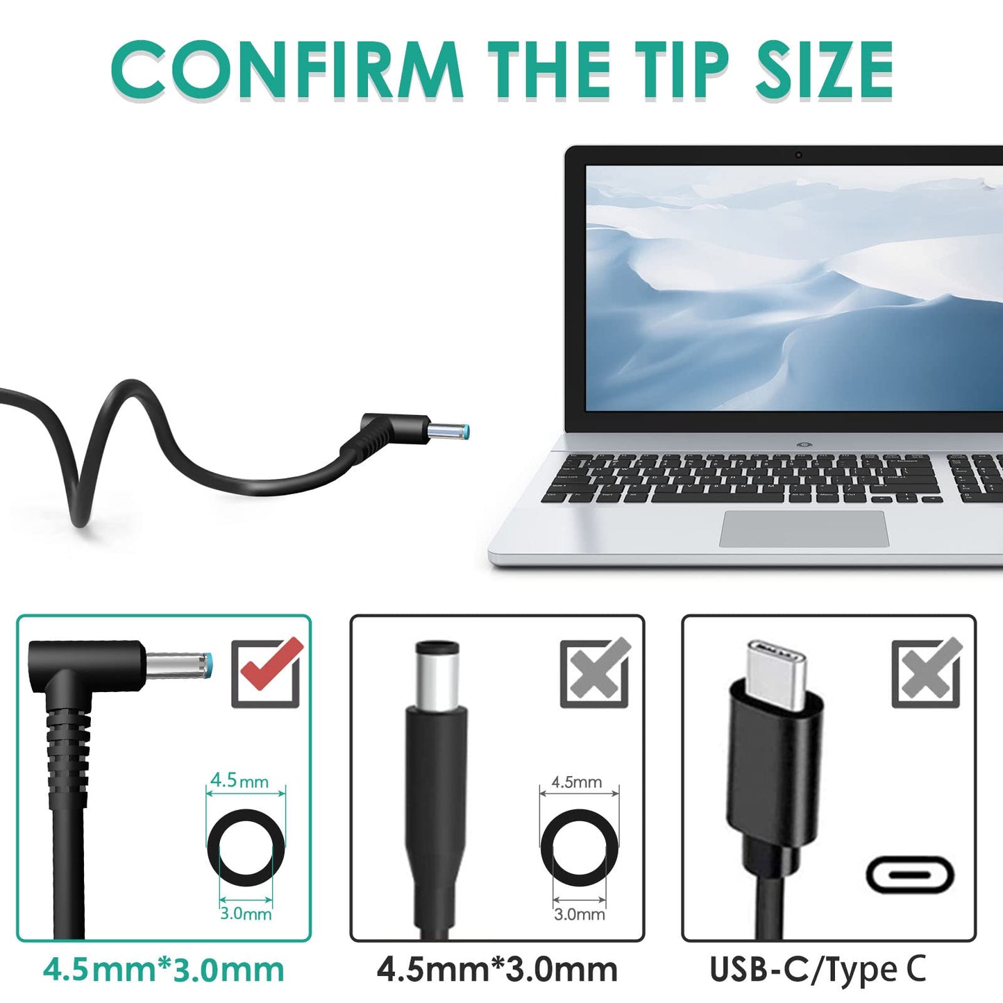 150W AC Charger Fit for HP Zbook 15 16 17 15u 15v G3 G4 G5 G6 G7 G8 G9 ZBook Studio G4 G5 G7 G8 G9 Victus 15 OMEN by 15 17 Pavilion Gaming 15 17 TPN-CA11 TPN-DA09 Laptop Power Adapter Supply