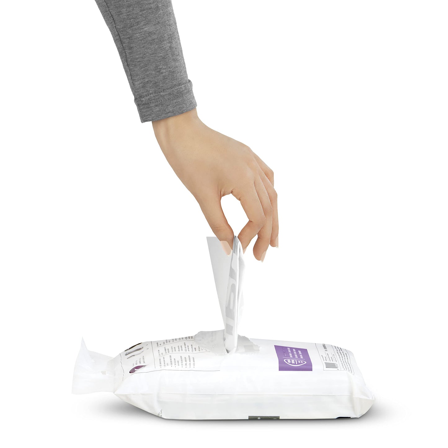 simplehuman Code Q 60 Count Custom Fit Liners, Drawstring Kitchen Trash Bags, One-by-One Mess-Free Dispense, Extra Thick & Double Seamed, 50% PCR Plastic, 50-65 Liter / 13-17 Gallon, White