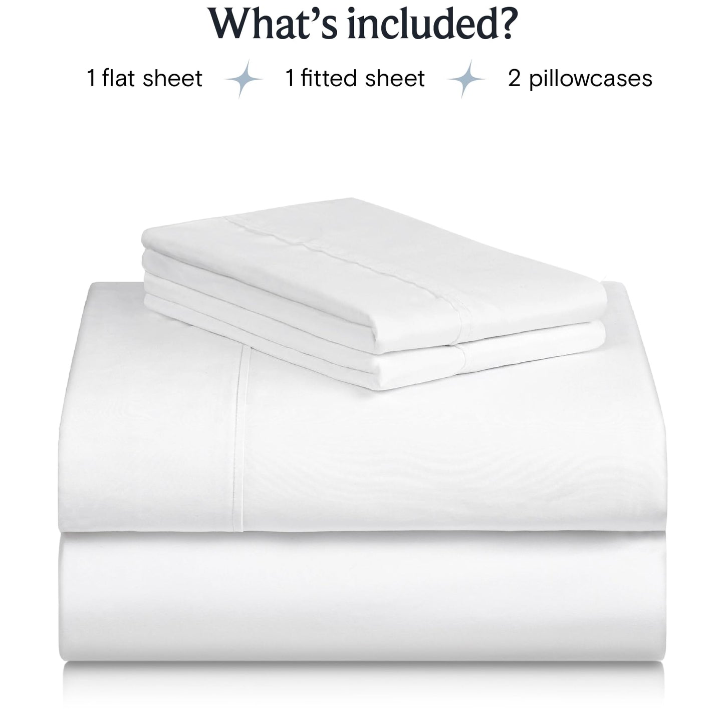 LuxClub 4 PC King Size Sheet Set Bed Sheets Deep Pockets 18" Wrinkle Free Cooling Bed Sheets Machine Washable Hotel Bedding Silky Soft - White King
