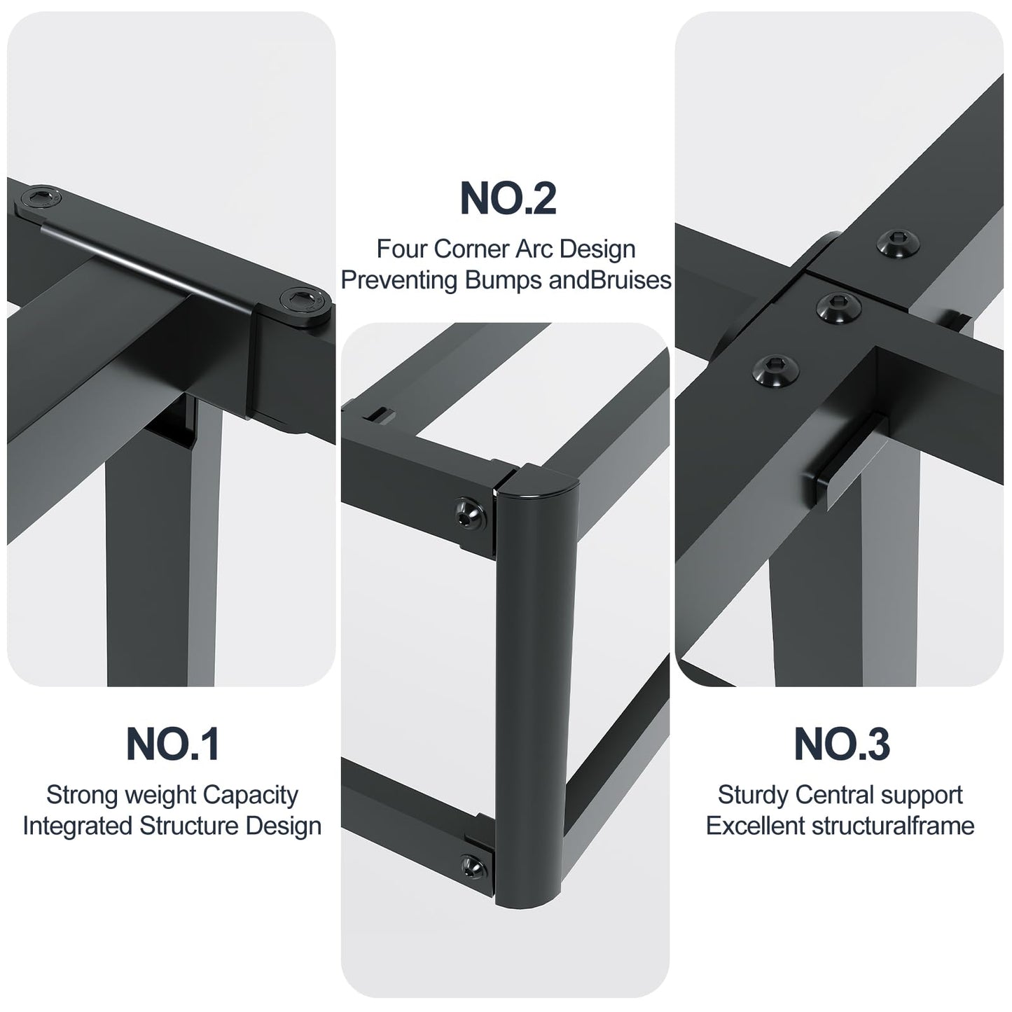 Arhomefurni Twin Box Spring, Heavy Duty Metal Frame Mattress Foundation with Fabric Cover, Easy Assembly, Noise-Free (7 Inch, Twin)