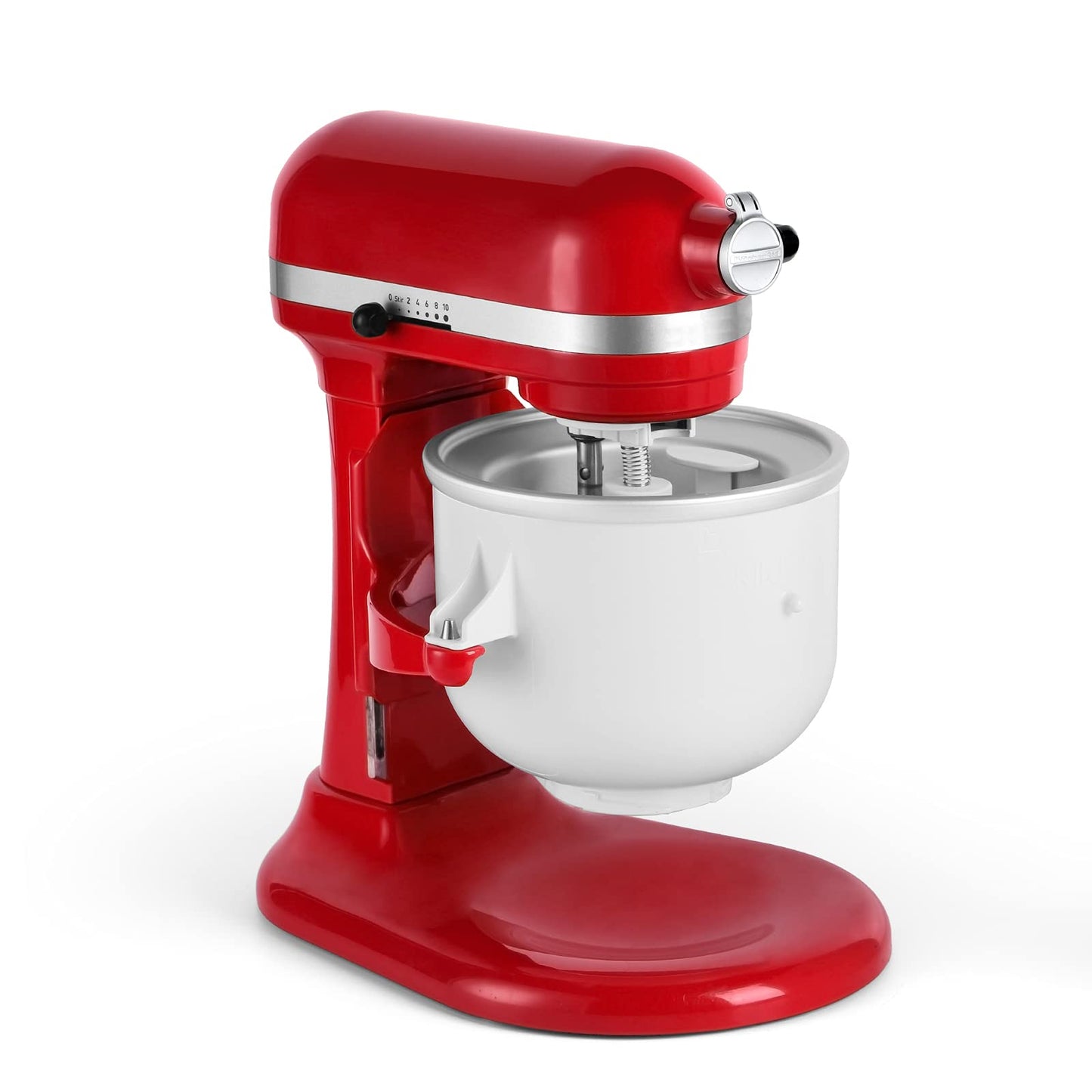 KITCHOOD Ice Cream Maker Attachment for Kitchenaid Stand Mixer,2-Quart Frozen Yogurt - Ice Cream & Sorbet Gelato Maker,Fits 4.5 qt and Larger Mixers(Not Fit Artisan Mini 3.5Qt Mixer)