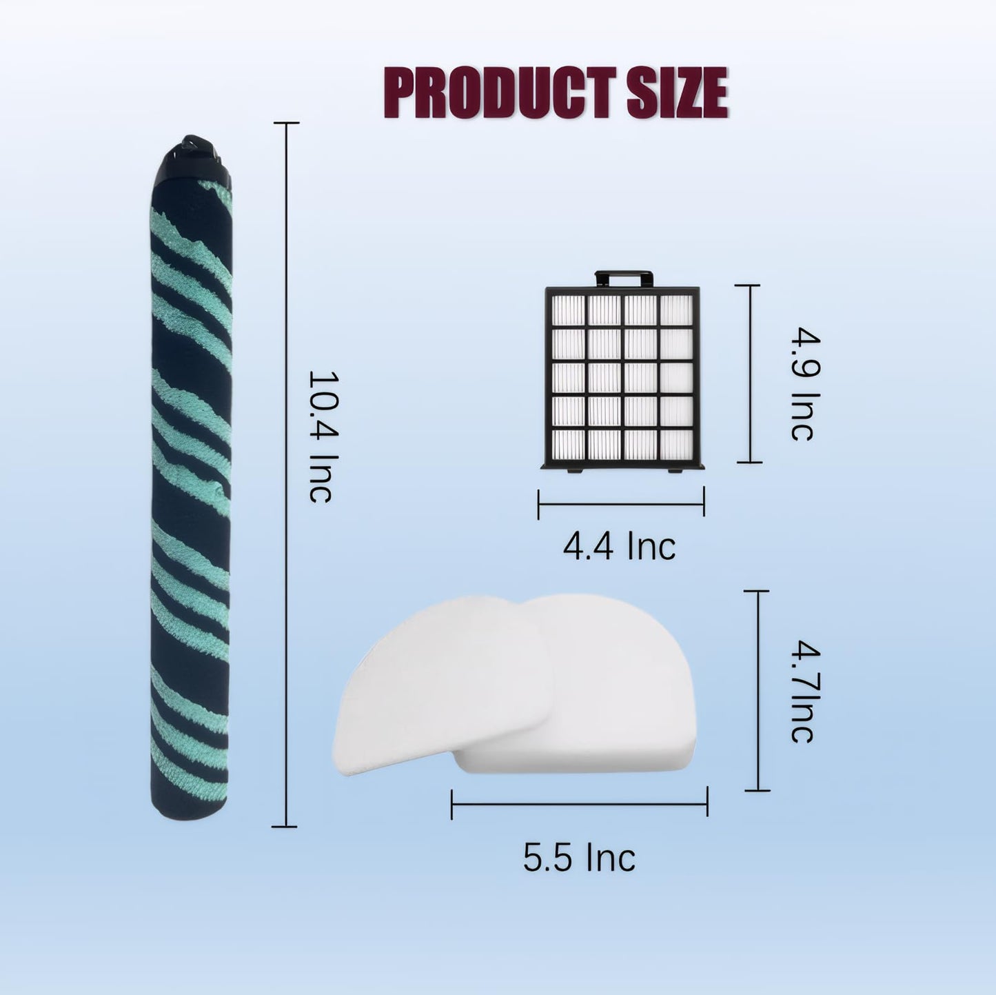 AZ4002 filter Compatible with shark detect pro/Shark Power Detect Upright Vacuum AZ4000 AZ4002 AZ4000C-2HEPA+4Foam&Felt Filters+1Cleaning Brush+4Odor Neutralizer Cartridge+1Main Brush (12pcs) (12 pcs)