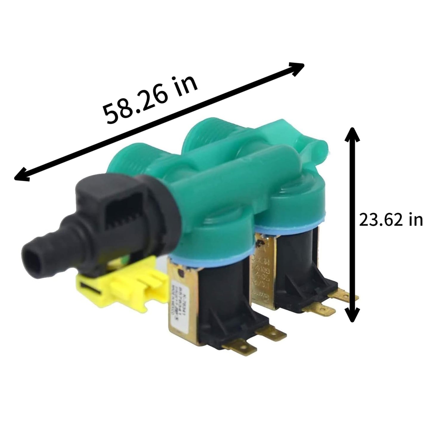 [8578341 Valve OEM Mania] 8578341(K-76341) NEW OEM Produced for Whirlpool Washer Water Inlet Valve Replacement Part WP8578341 AP6013540 PS11746766 AP6013539 8578340 PS11746765