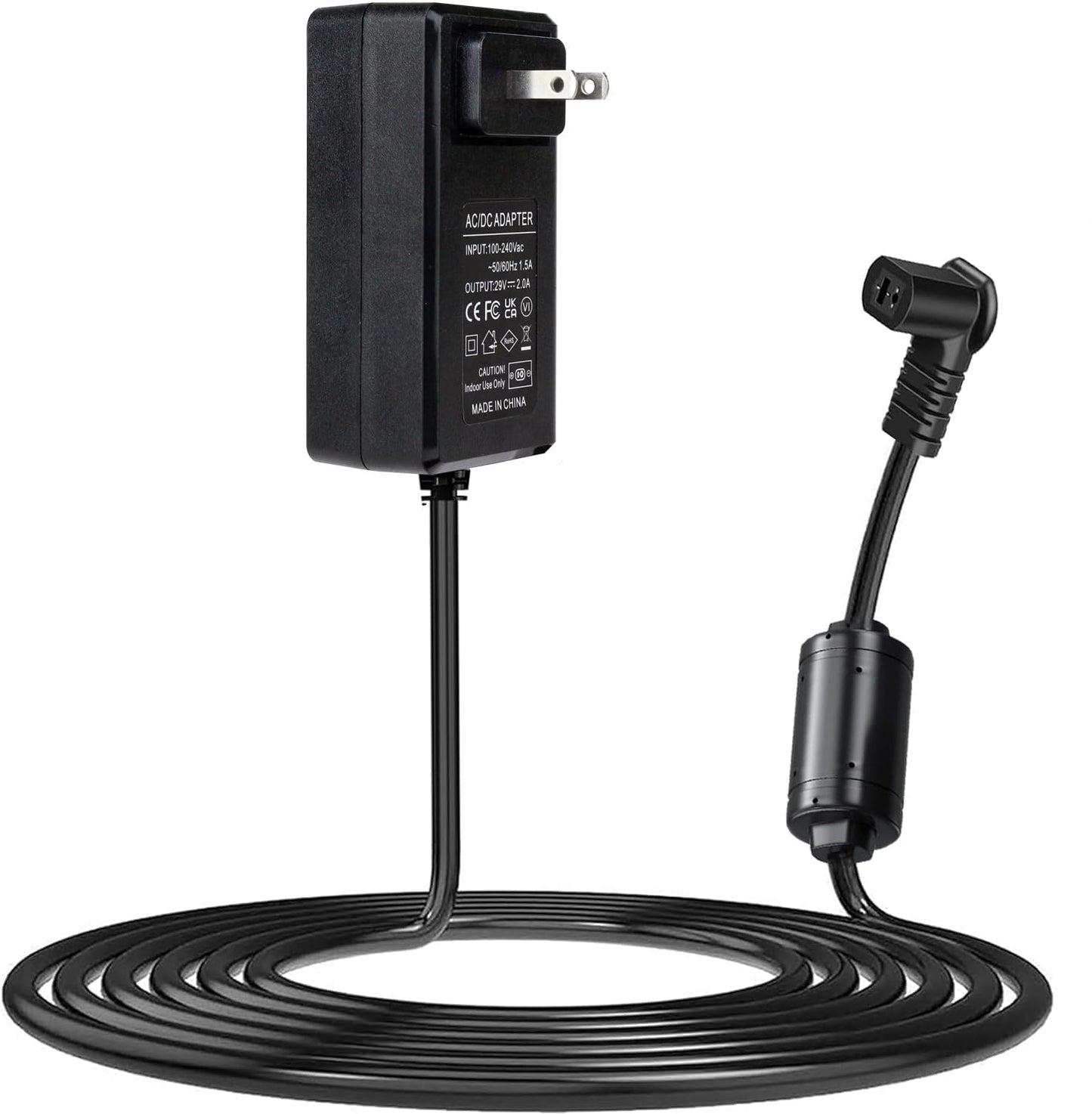 29V2A wall mounted plug-in recliner power supply, universal power supply for lift chairs, recliner sofas, compatible with most brands and models FS2900-2000 ZB-H29002A-C ZBPOWER, with L-shaped adapter