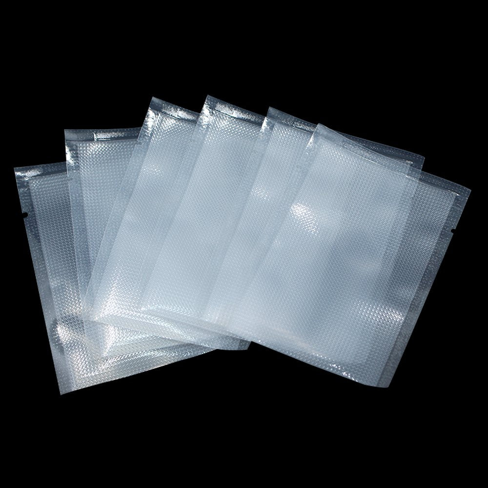 FERENLI 500 Pieces 2.7x3.9 inch (Usable Size 2.4x3.3 inch) Vacuum Sealer Bags for Food Storage Open Top Clear Plastic Flat Pouches Bulk Food Packaging Bags with Tear Notch