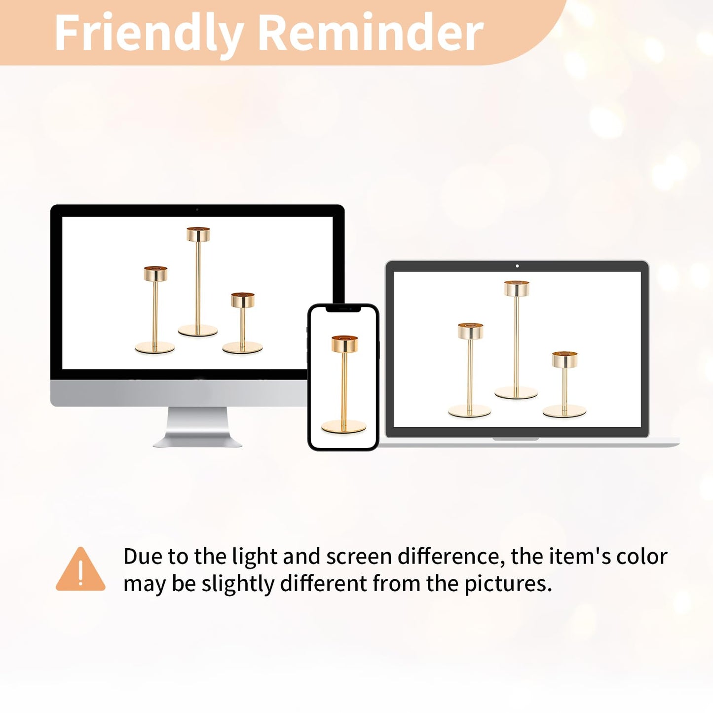 NUPTIO Hurricane Candle Holder for Candlestick: 6 Pcs Gold Taper Candlestick Holders - Tall Modern Candles Stick Decor with Cylinder Shape Cover for Dinner Table Centerpiece