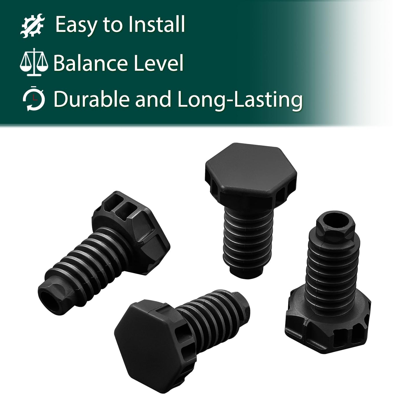 216396900 Leveling Legs Replacement Parts for Frigidaire Adjustable Feet Adjustable Legs Chest Freezer Legs Refrigerator Leveling Feet Kenmore Electrolux Gibson Dryer Feet Adjustable Foot 4 Pcs