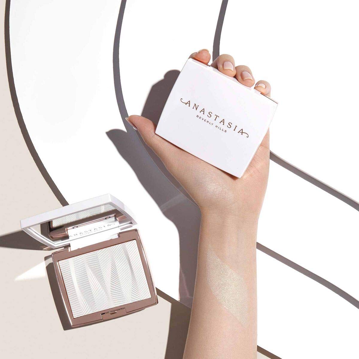 Anastasia Beverly Hills Iced Out Highlighter - Weightless Second-Skin Glow Powder, High-Pigment Universal Shimmer for Face, Eyes, and Body