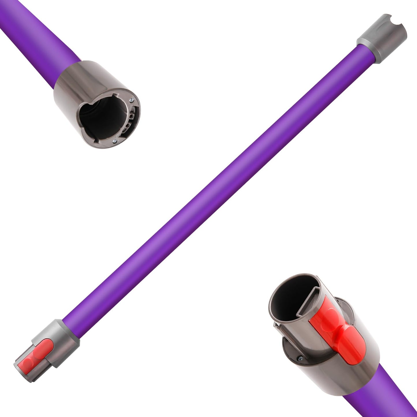 Qygba Replacement Wand Tube for Dyson Stick V15 V11 V10 V8 V7 Vacuum Parts, Extension Vacuum Replacement Parts, 28.7 In (Purple)