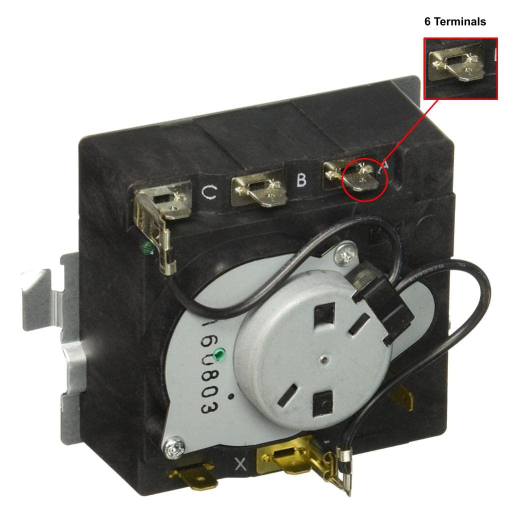 GLOB PRO SOLUTIONS Model TMD1EM03, TMD1FM07 234D1296P004 Dryer Timer compatible with GE, Hotpoint RCA NormPacific Model TMD1EM03,TMD1FM07
