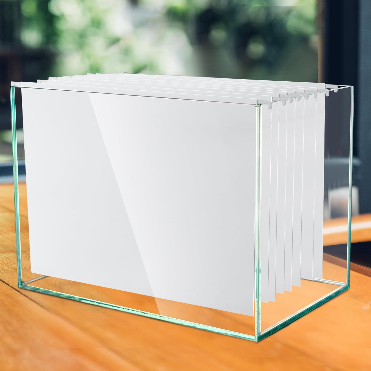 Resholder 25 Pack White Hanging File Folders Legal Size Hanging Folders with 1/5 Cut Label Tabs for Filing Cabinet Files Office, School Desktop File Storage
