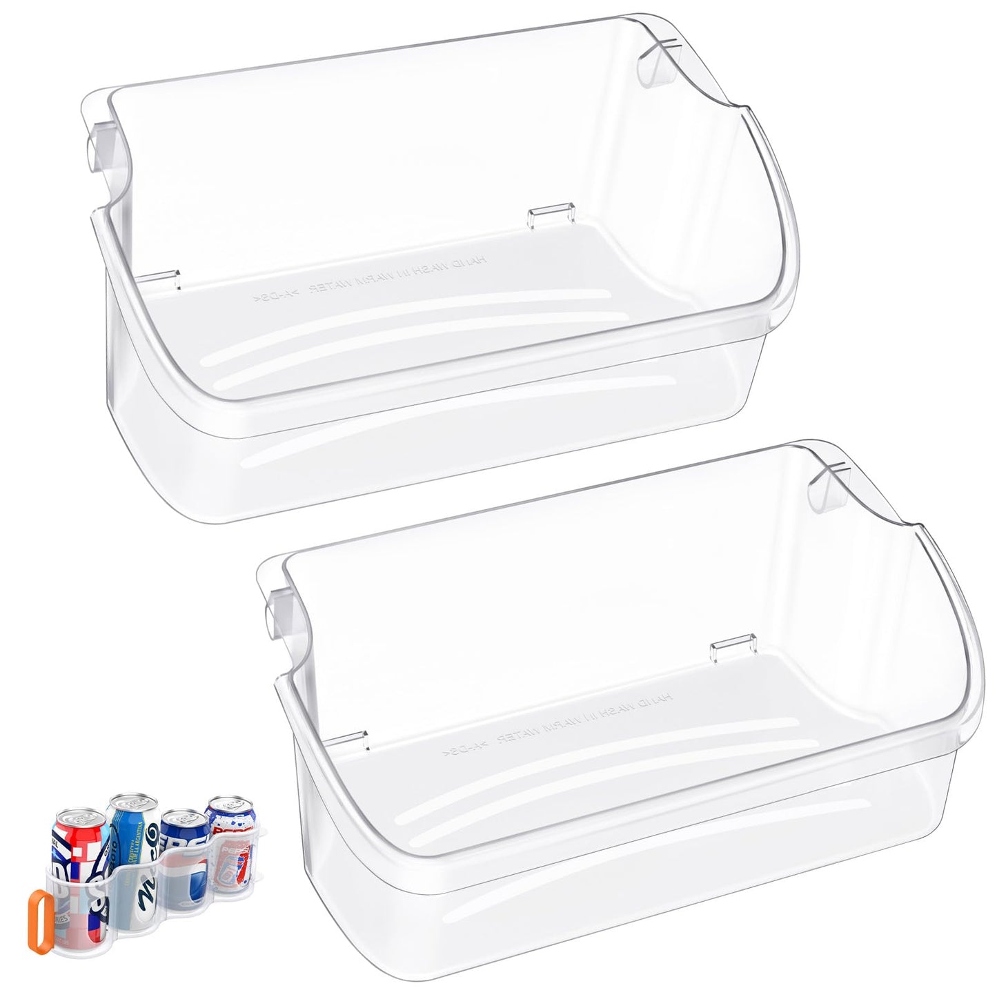 Upgraded LFSS2312TF0 LFSS2312TP0 LFSS2312TE0 FFSS2315TS0 FFSS2315TE0 Door Bin Shelf Compatible with Frigidaire Gallery Door Shelf Replacement 240324502 Frigidaire Refrigerator Door Shelf (2-PACK)