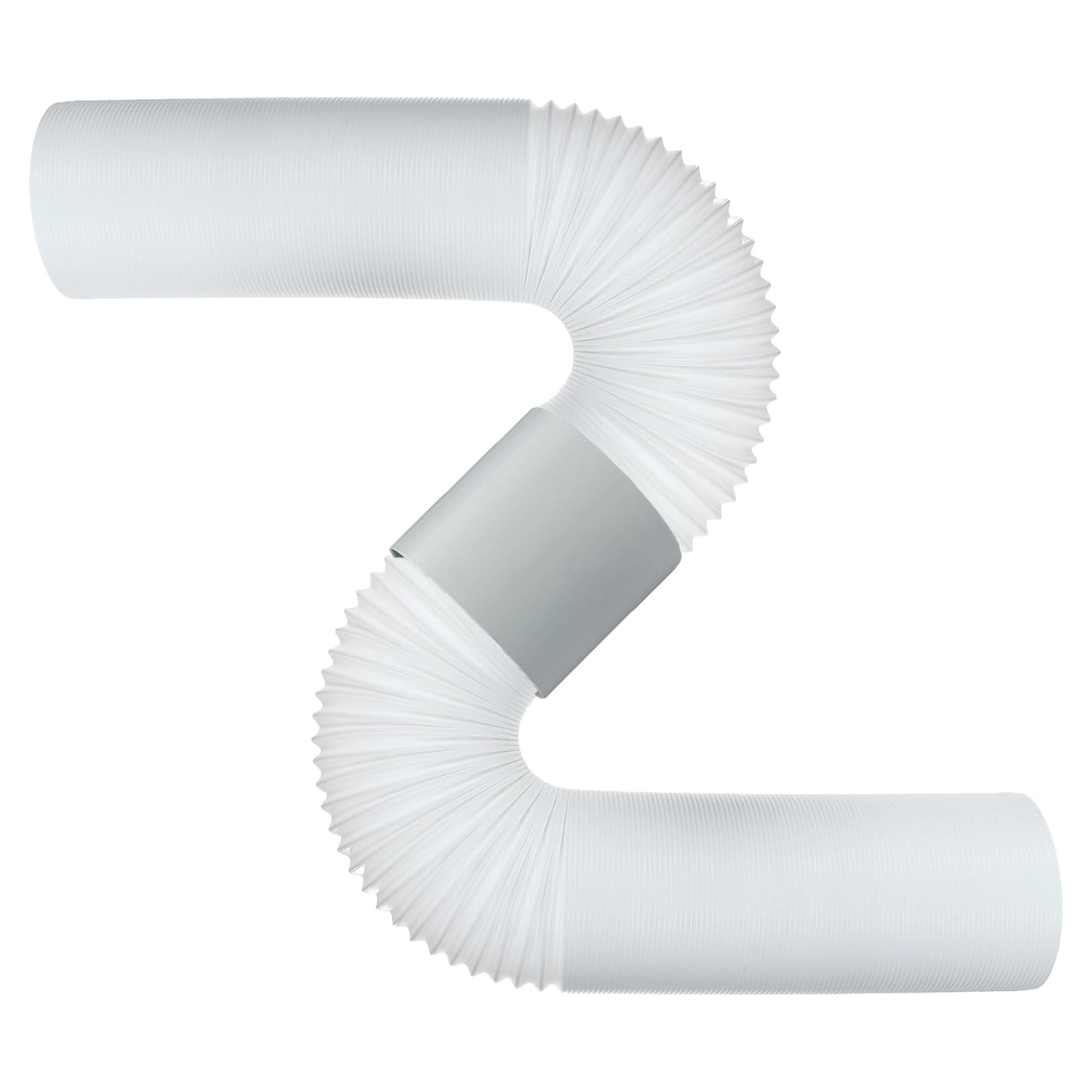 Air Conditioner Exhaust Vent Hose - 5.9" Diameter, 59" Length, Universal Clockwise Thread Air Vent Compatible with Honeywell, Whynter, Frigidaire 2 hoses w/ 2 couplers 4pcs
