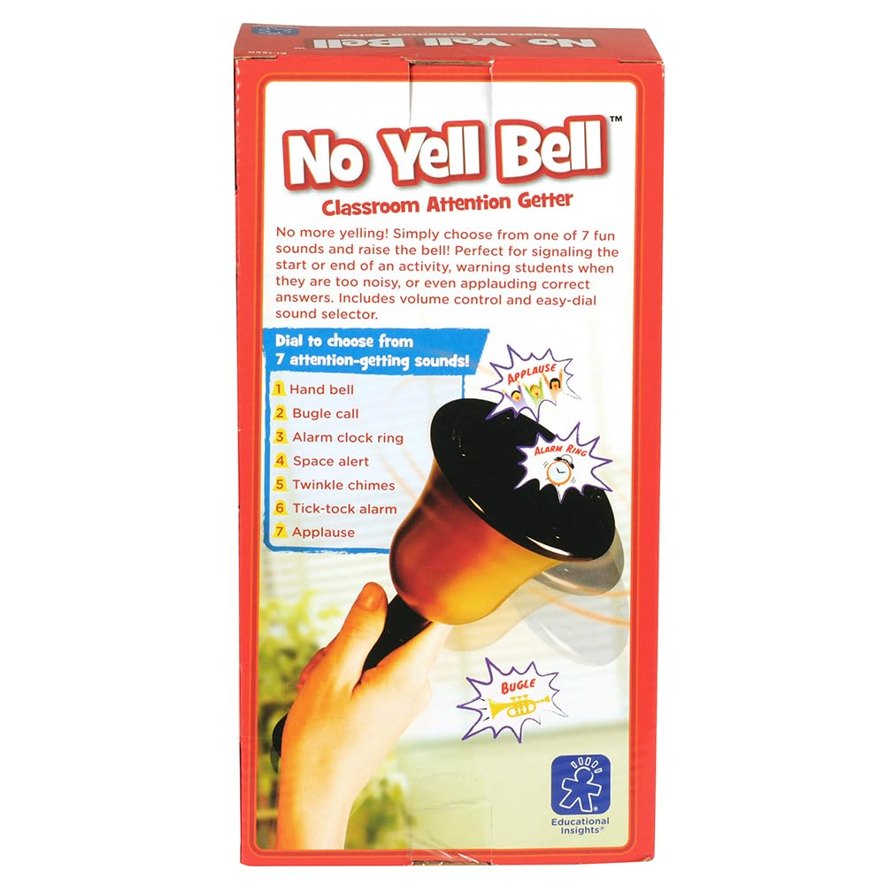 Educational Insights No Yell Bell Classroom Attention Getter, Wireless Doorbell For Classroom Management, Must Haves For Teachers
