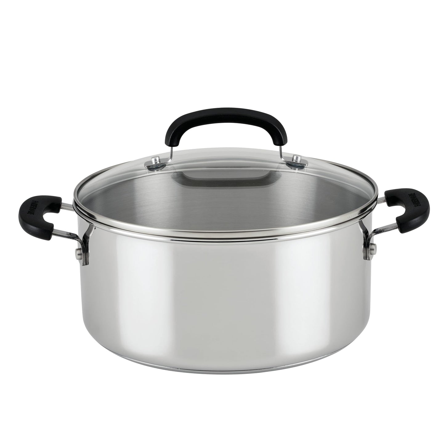Farberware Brilliance Dutch Oven Pot with Lid, 5 Quart, Stainless Steel