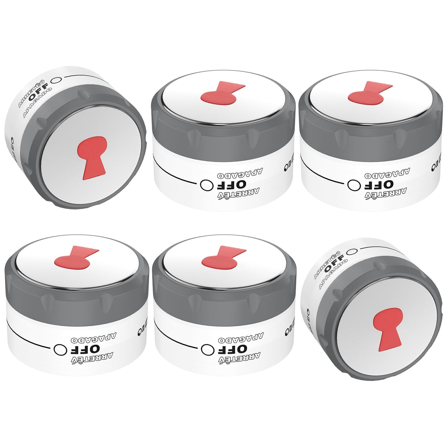 UPGRADED 91538 Grill Knobs Compatible with Weber Summit Lighted Control Knobs,91538 Knob Replacement for Weber Summit 2012+ 400/600 Grills E-470/670,S-460/470/660/670 Gas Grill Burner Knob,6 Pack
