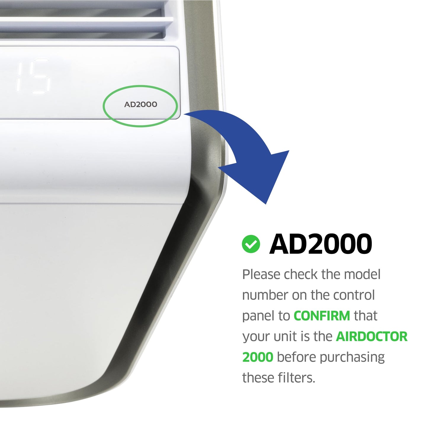 Genuine AirDoctor AD2000 Replacement Filter. Includes 1 Premium Activated Carbon/VOC with 1 Pre-Filter attached. Guaranteed Quality & Performance. Removes Smoke & Gases