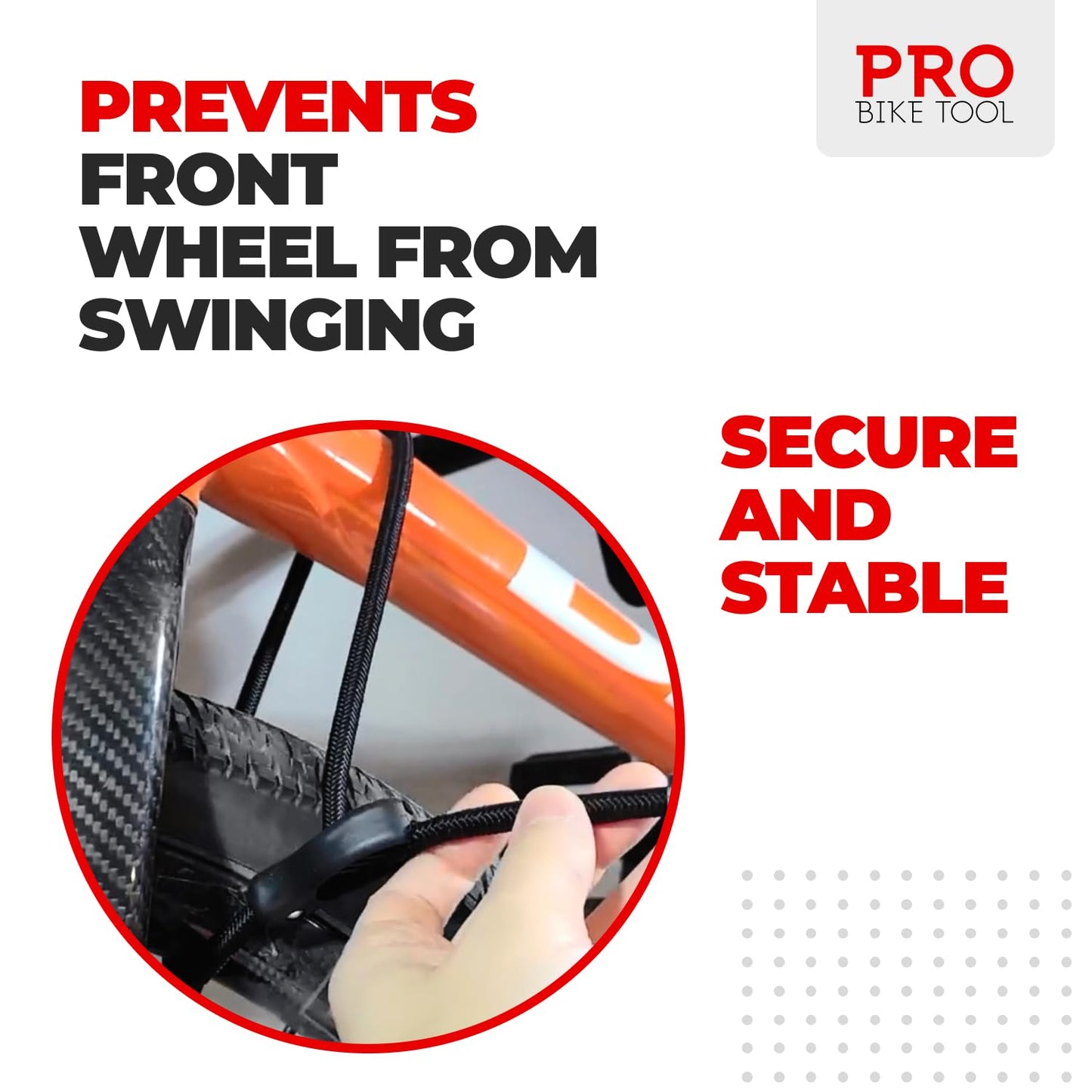 PRO BIKE TOOL Bike Wall Mount - Horizontal Indoor Bike Rack for 1 Bicycle - Bike Rack for Garage - Safe and Secure Bike Hook for Road, Mountain or Hybrid Bikes - Bike Hanger, Bicycle Storage
