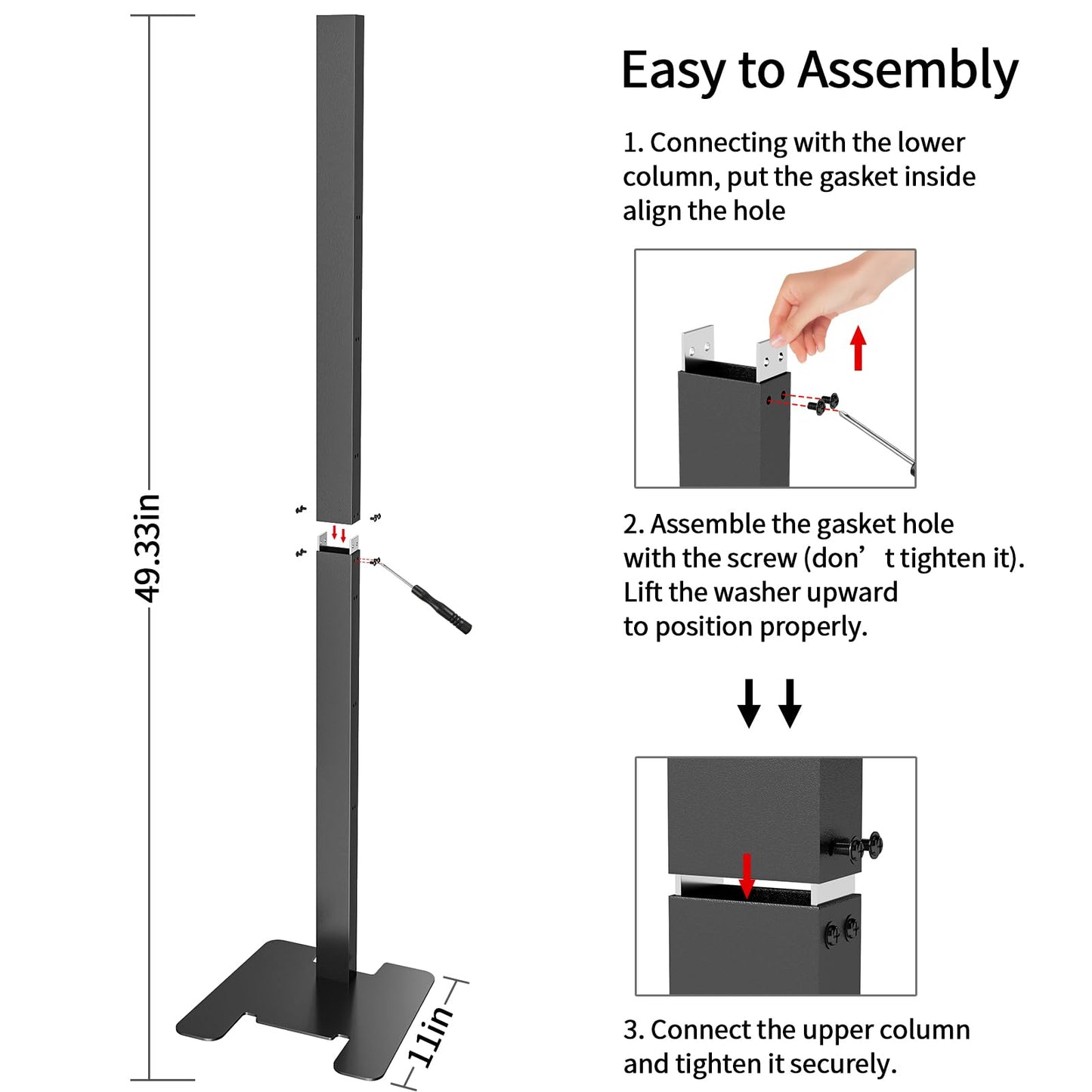 XIGOO Heavy-Duty Dyson Vacuum Stand for Gen5detect V15 V12 V11 V10 V8 V7 V6, Freestanding Vacuum Stand for Dyson Cordless Vacuum, Metal Docking Station with 6 Hooks, No-Drill Organizer, Black