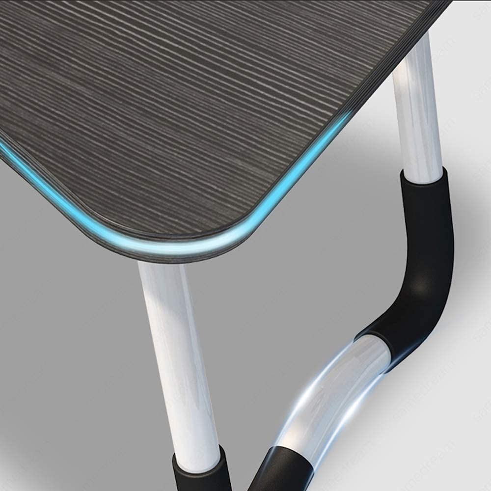 Home Office Lap Desk with Storage Drawer, Cup and Phone Holder, Laptop Bed Tray Table, 23.6" Foldable Desk, Laptop Stand for Breakfast, Working, Writing, Gaming and Drawing