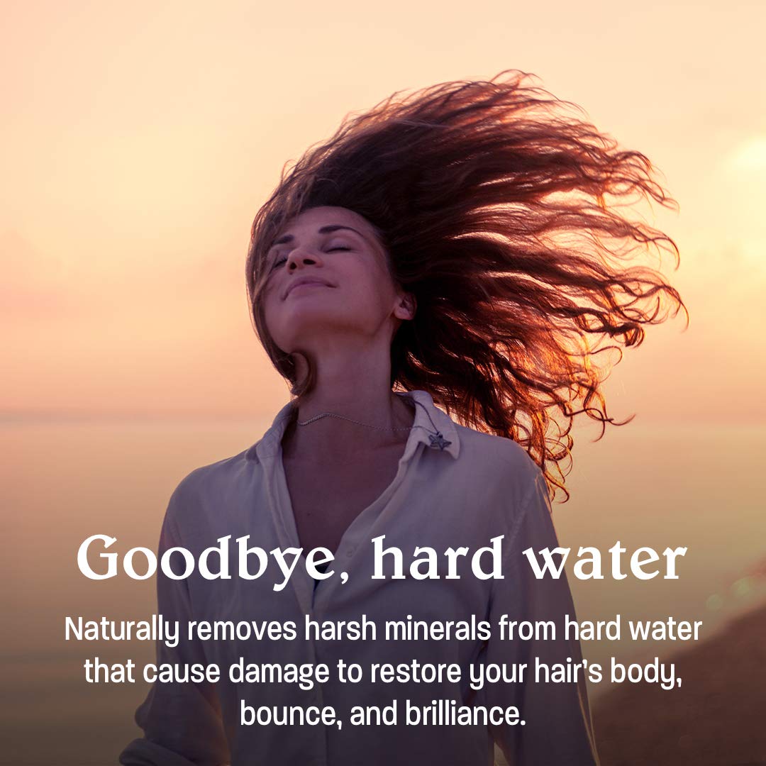 Malibu C Hard Water Wellness Shampoo - Hydrating, Sulfate-Free Hair Care for Hard Water - Removes Minerals and Buildup (33.8 oz)