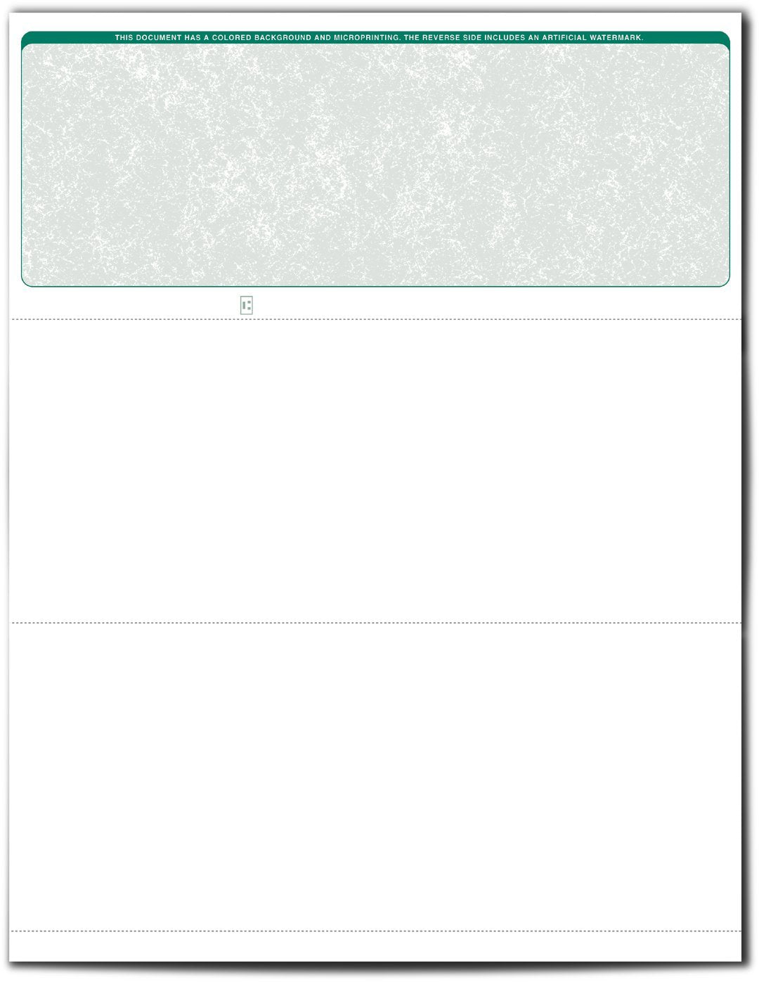 VersaCheck Secure Checks - 250 Blank Business Voucher Checks - Green Classic - 250 Sheets Form #1000 - Check on Top