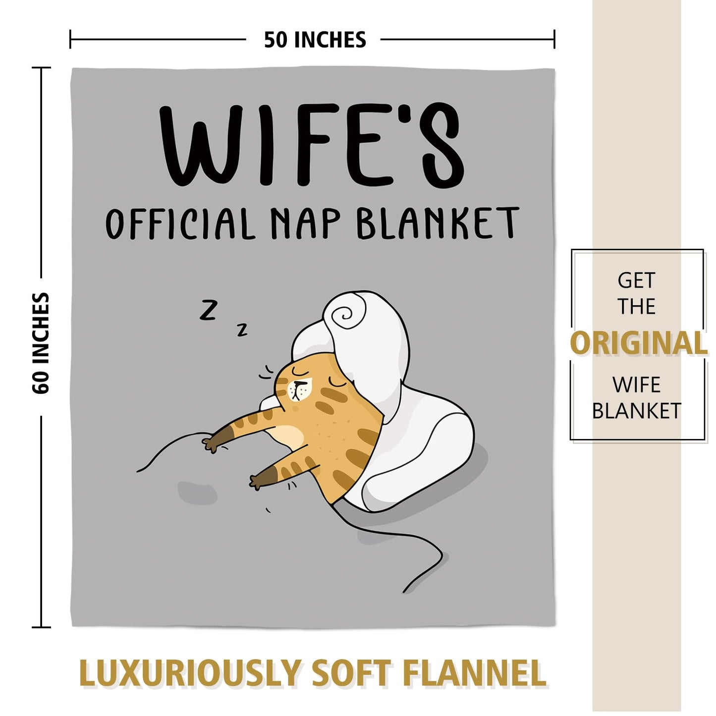 SteadStyle Mothers Day Wife Gifts for Wifey from Husband - Gifts for Her Blanket, Wife Birthday Gift Ideas, Wedding Anniversary Romantic Gift for Wifey, Mothers Day Present for Her 60"X 50"