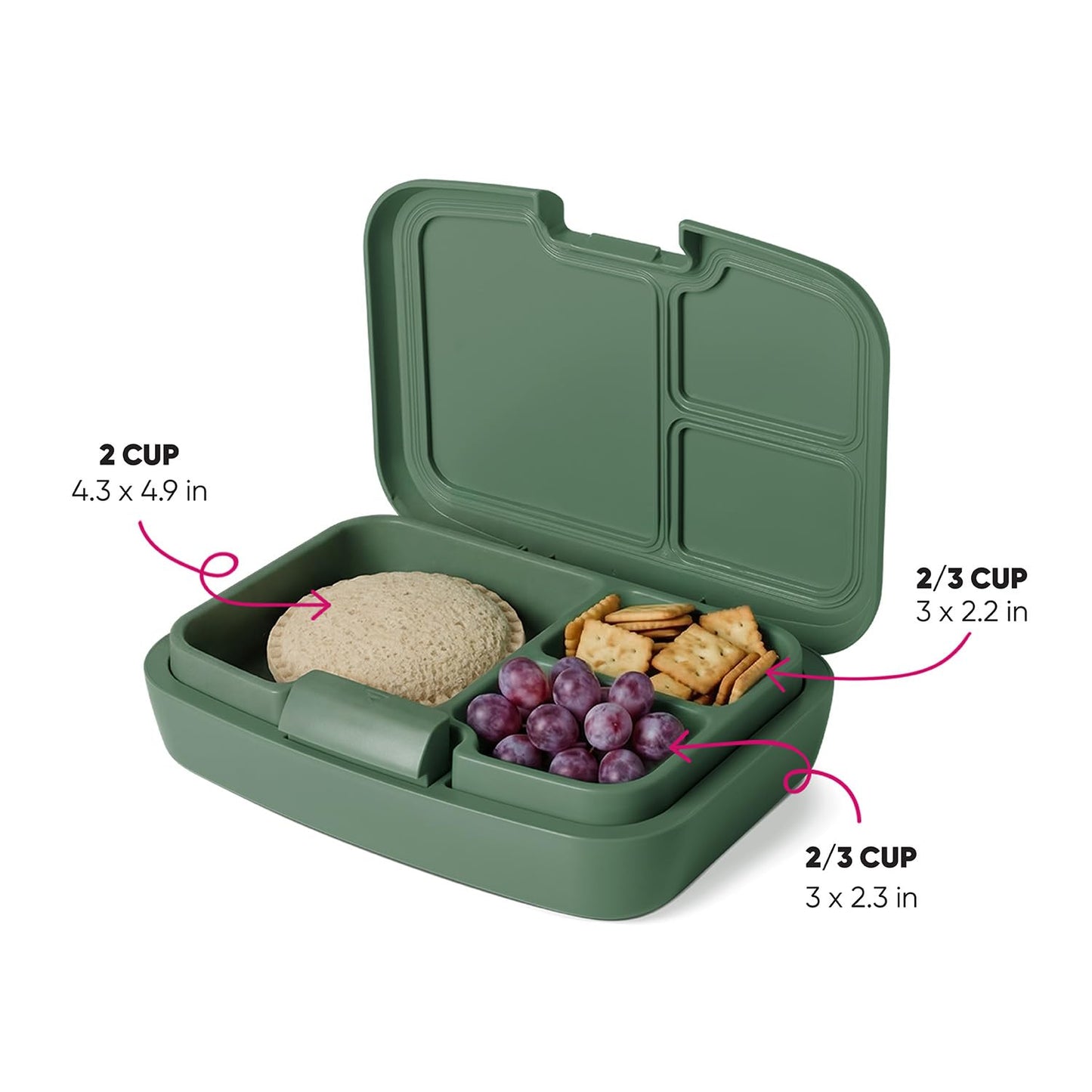 Simple Modern Marvel Porter Bento Lunch Box | BPA Free, Leak-Resistant, Dishwasher Safe | Lunch Container for Girls, Boys, Toddlers, Kids | 3 Compartments, Spidey Kid