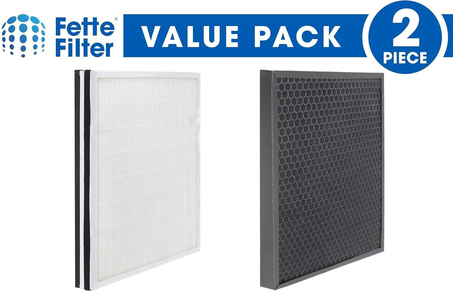 Fette Filter - FLT9200 Air Purifier Filter H and Carbon Combo Pack Compatible with FLT9200 for AC9200 AC9200WCA Air Purifier 1 True HEPA & 1 Carbon Filter Included.