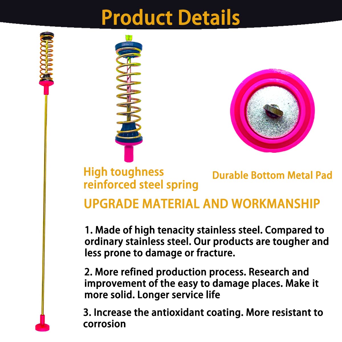 2026 Upgrade DC97-16350U Washer Suspension Rods for Samsung WA50R5200AW/US WA50R5400AW/US WA50R5400AV/US WA50R5200AW/US WA50T5300AC/US WA50B5100AV/AW/US WA49B5105AW/US WA49B5205AW/US 10 Years Warranty