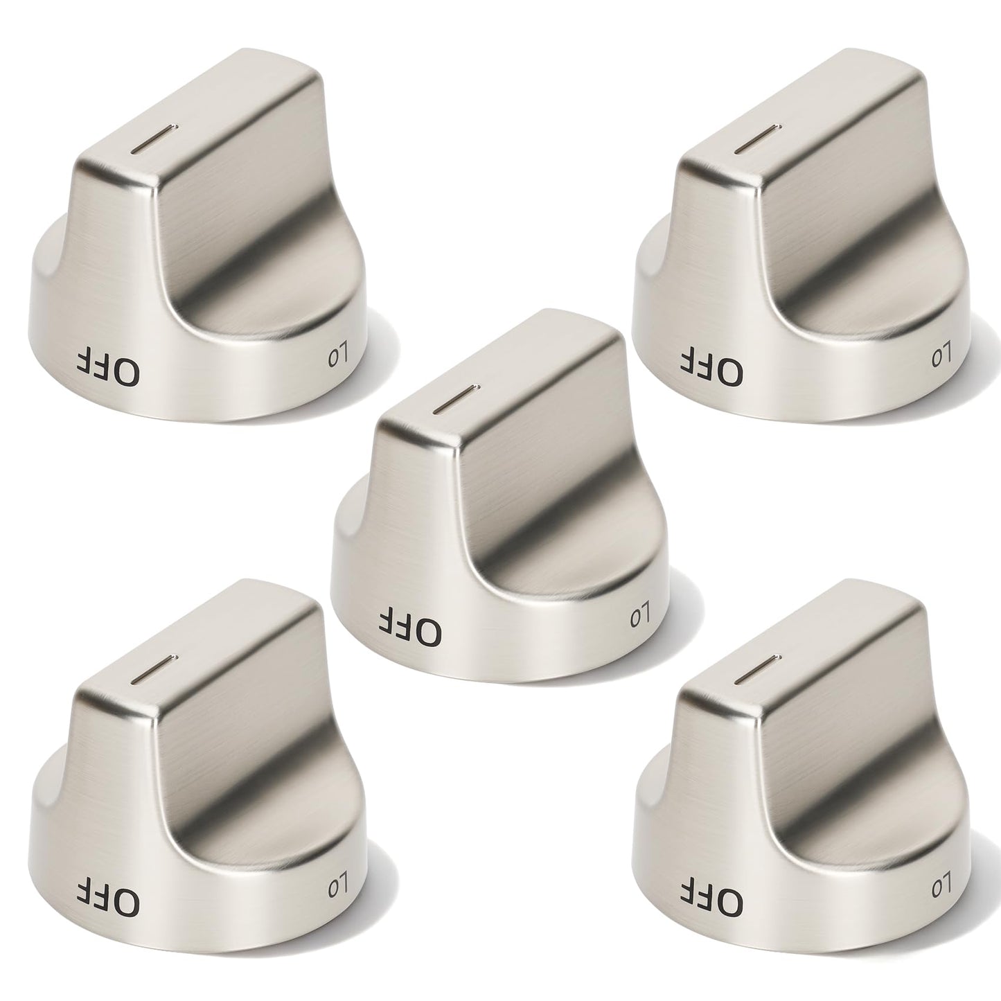 Metal W11239985 W10850015 Stove Knob Replacement Compatible with Whirlpool WFG525S0HZ1 WFG550S0HZ0 WFG525S0HZ0 WFG525S0JV0, W11032553 Range Oven Knob Replace PD00061875 4845290 AP6333411 PS12578779