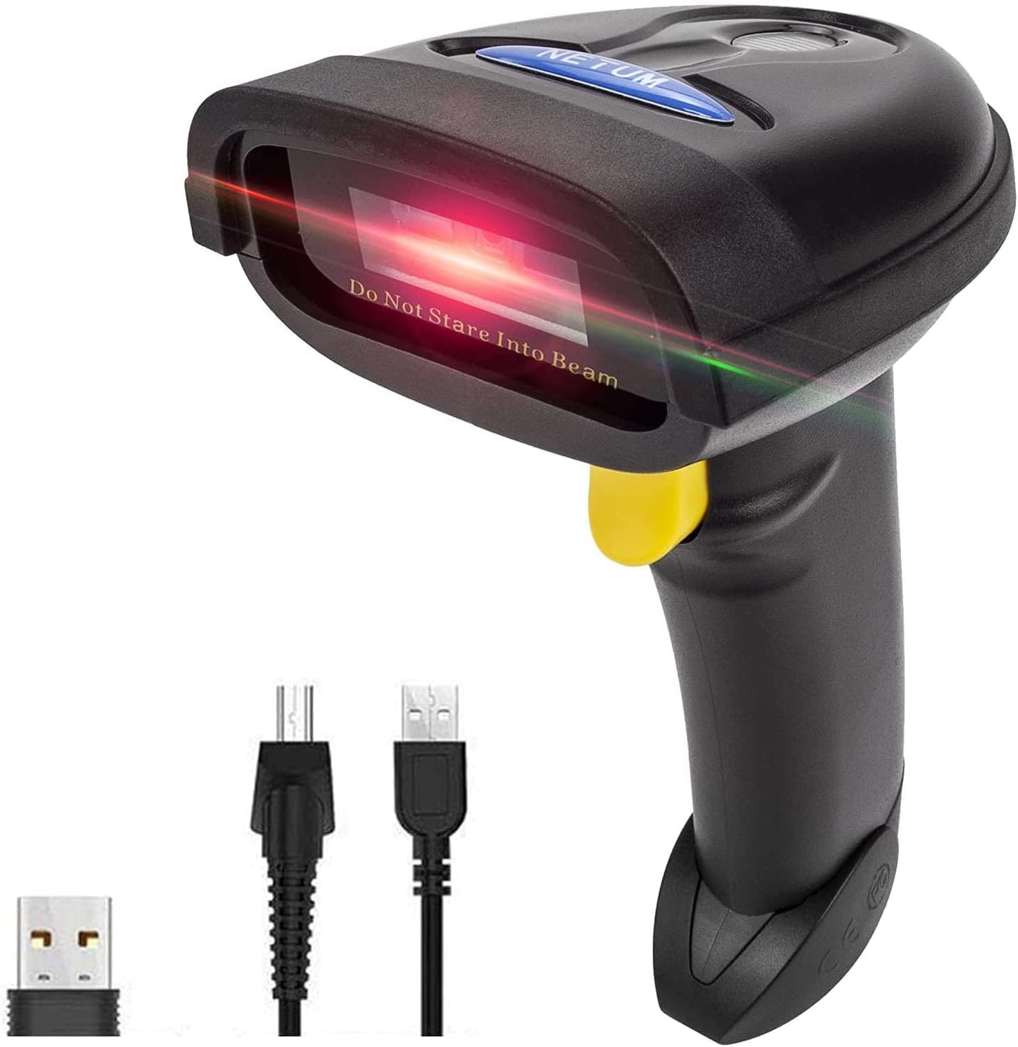 NETUM 2D Barcode Scanner, Compatible with 2.4G Wireless & Bluetooth & USB Wired Connection, Connect Smart Phone, Tablet, PC, 1D Bar Code Reader Work for QR PDF417 Data Matrix (NT-1228BL) (1)