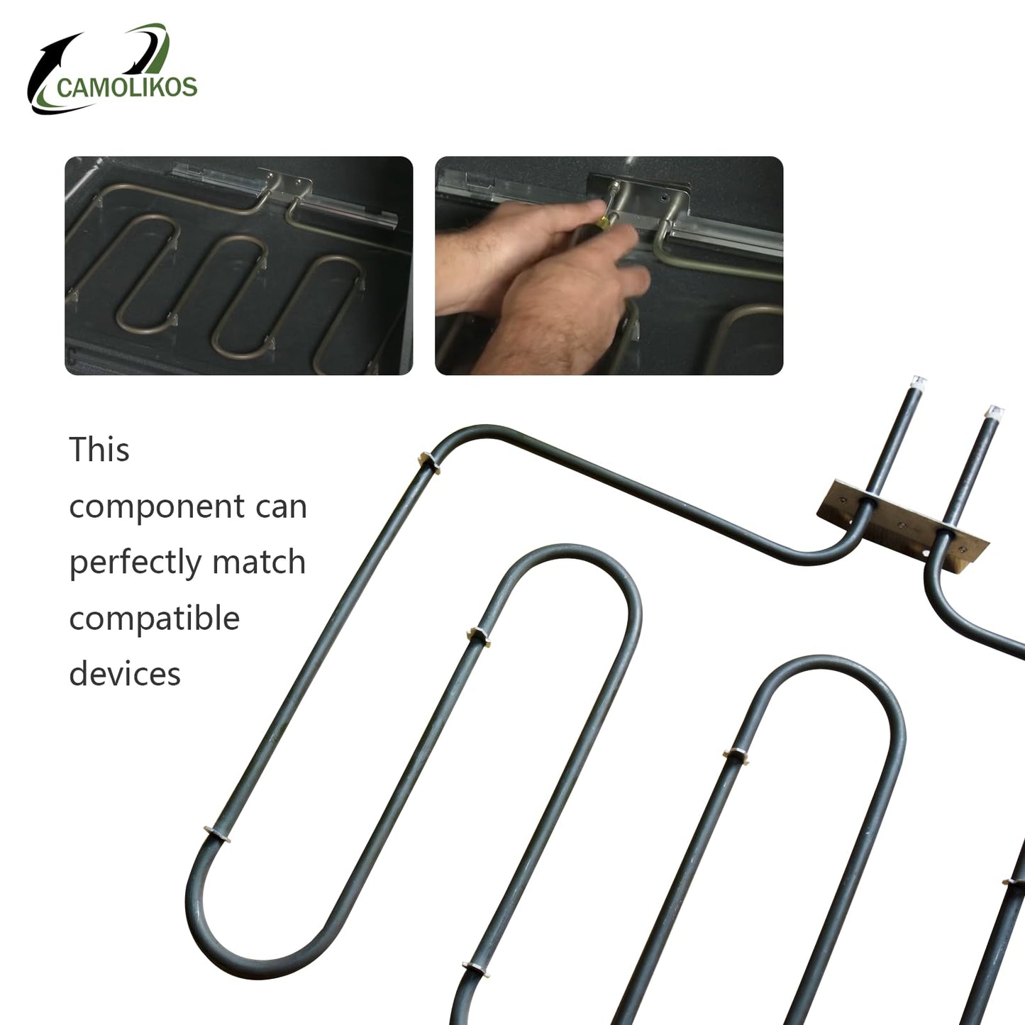 318254906 Oven Heating Element 318254901 Bake Element Fits for Electrolux Frigidaire Kenmore Electric Ranges Replaces for 318254909 1259831 318254901 AP4298966 PS1992188 Rated 3400 watts 240 Volts