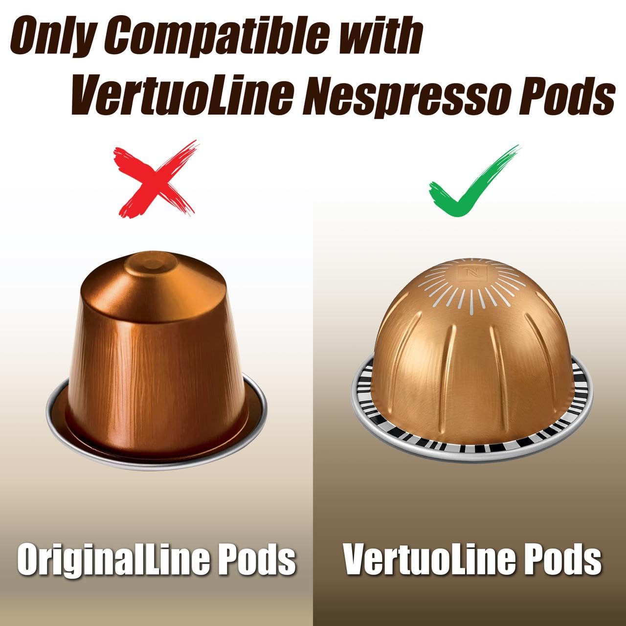 Deco Brothers VertuoLine Pod Holder, 360° Turntable Rotating Pod Carousel Organizer for Nespresso Vertuo Pods, Black