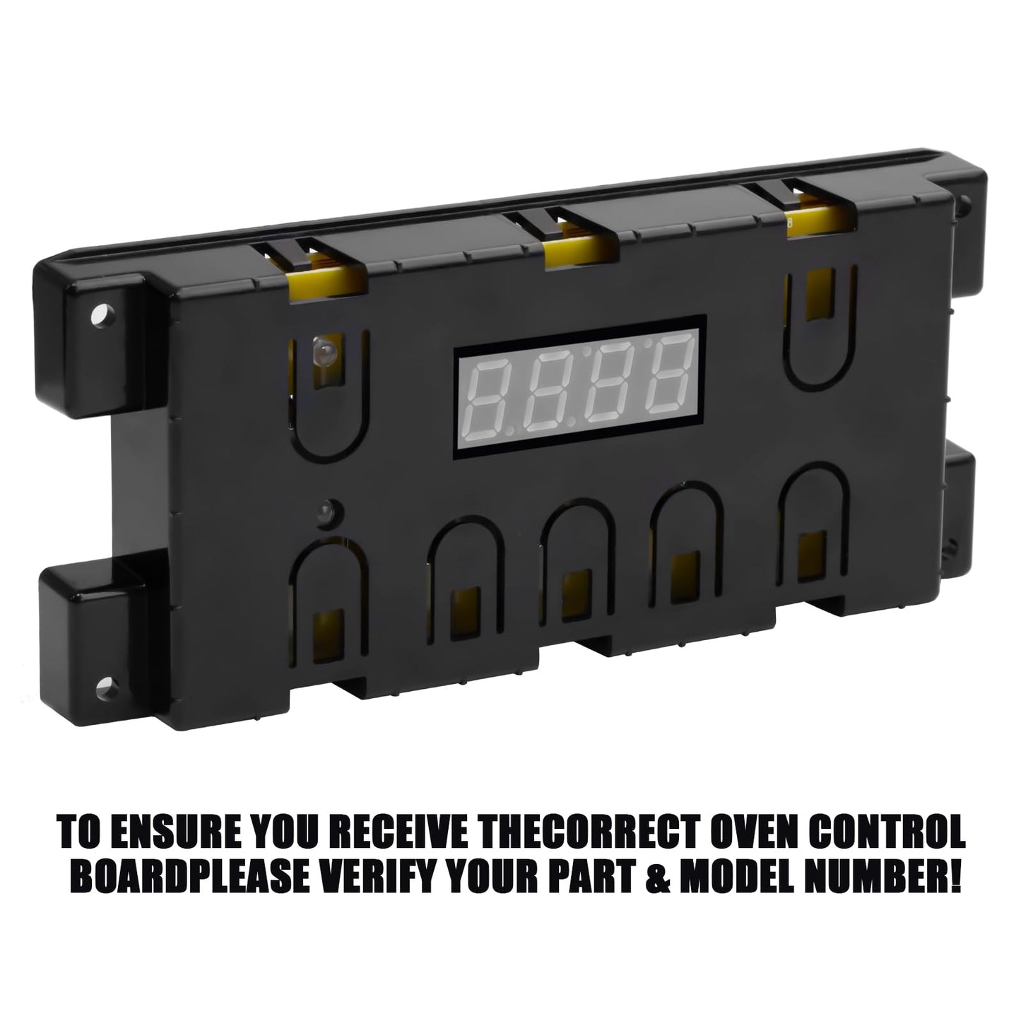 316455410 Range Oven Control Board for Electrolux Kenmore, Gas Range 7 Button Control Board Clock 5304518661 316222800 （White）