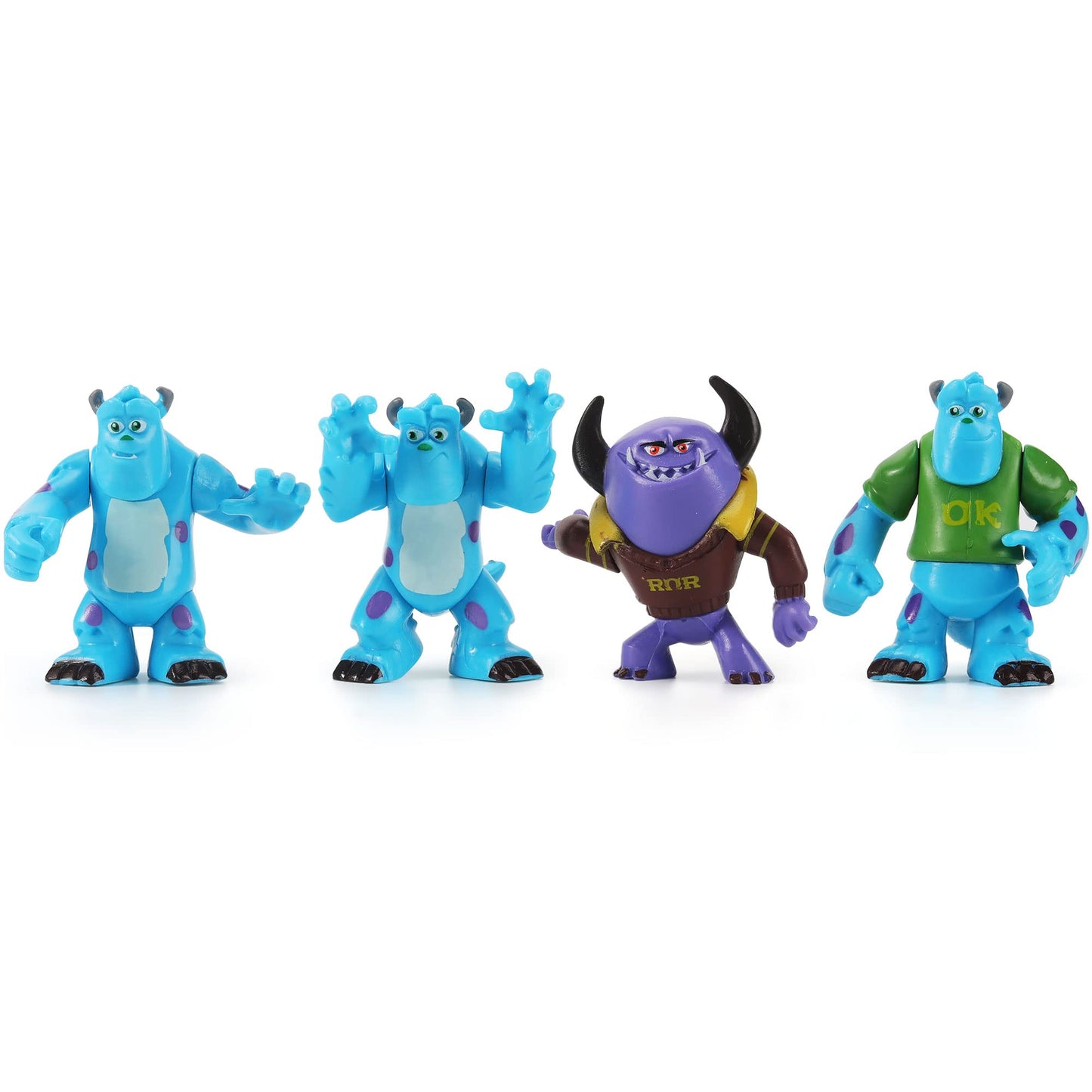 12Pcs Monsters Cake Toppers Set, Figures Toys Cupcake Toppers for Cake Decorations Party Favor, 1-4 inches