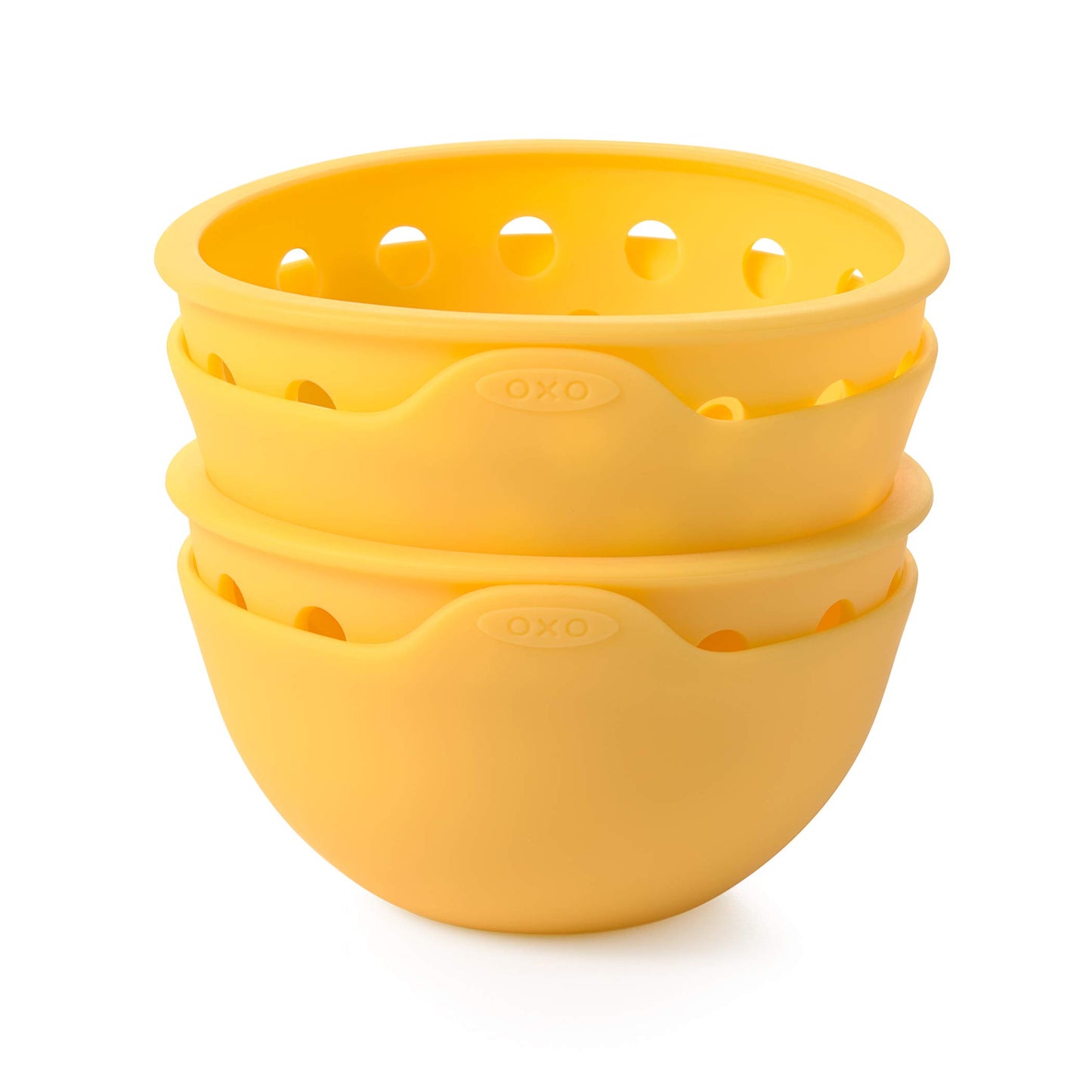 OXO Good Grips 2 Piece Silicone Egg Poaching Set, One Size, Yellow
