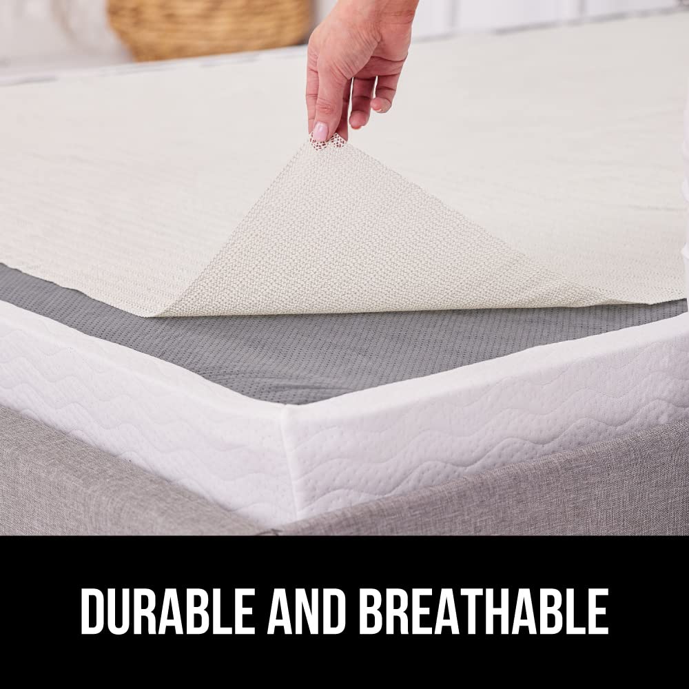 GORILLA GRIP Original Mattress Slide Stopper and Gripper, King, Keep Bed and Topper Pad from Sliding for Sofa, Beds, Chair Cushion, Mattresses, Easy Trim, Slip Resistant, Grips Helps Stop Slipping