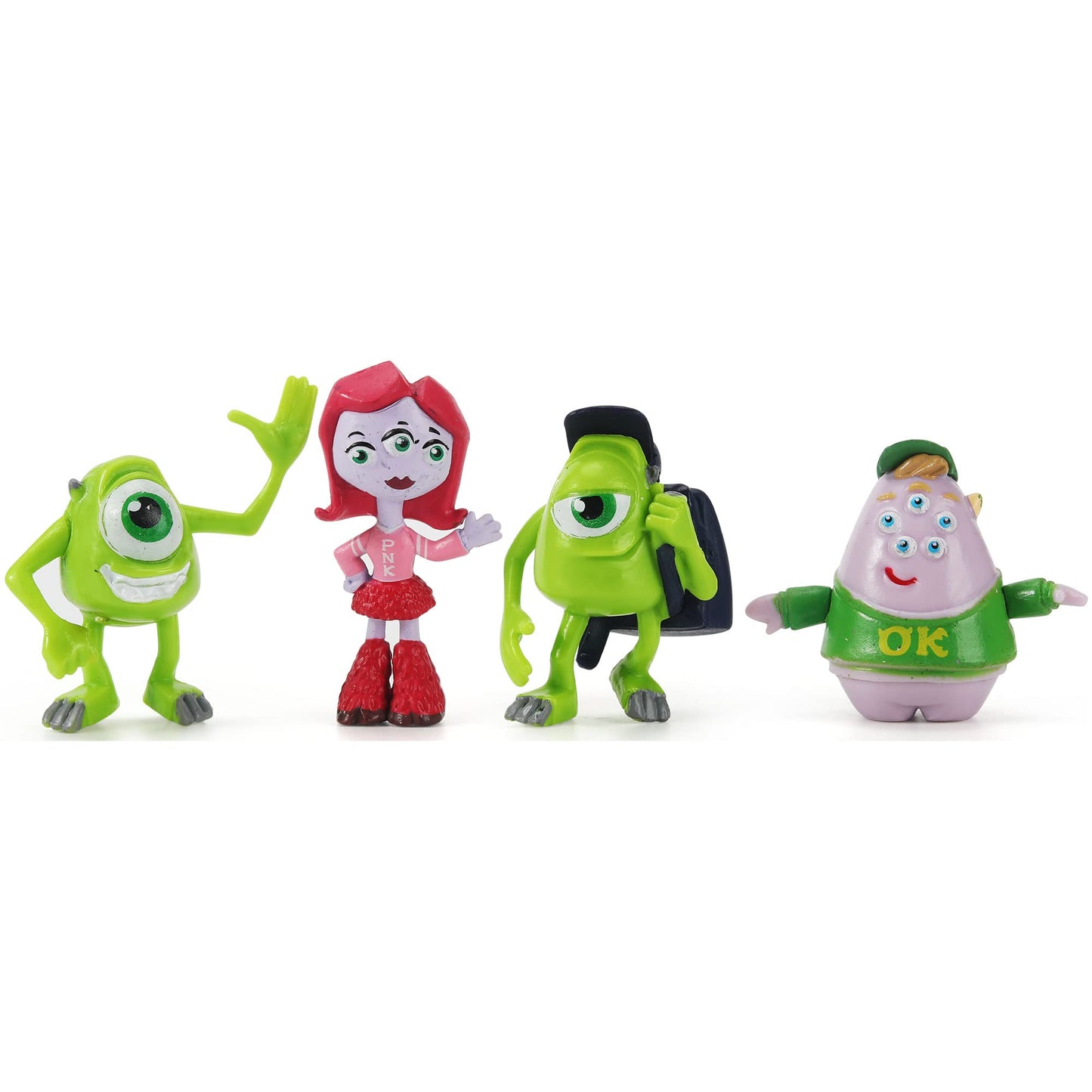 12Pcs Monsters Cake Toppers Set, Figures Toys Cupcake Toppers for Cake Decorations Party Favor, 1-4 inches