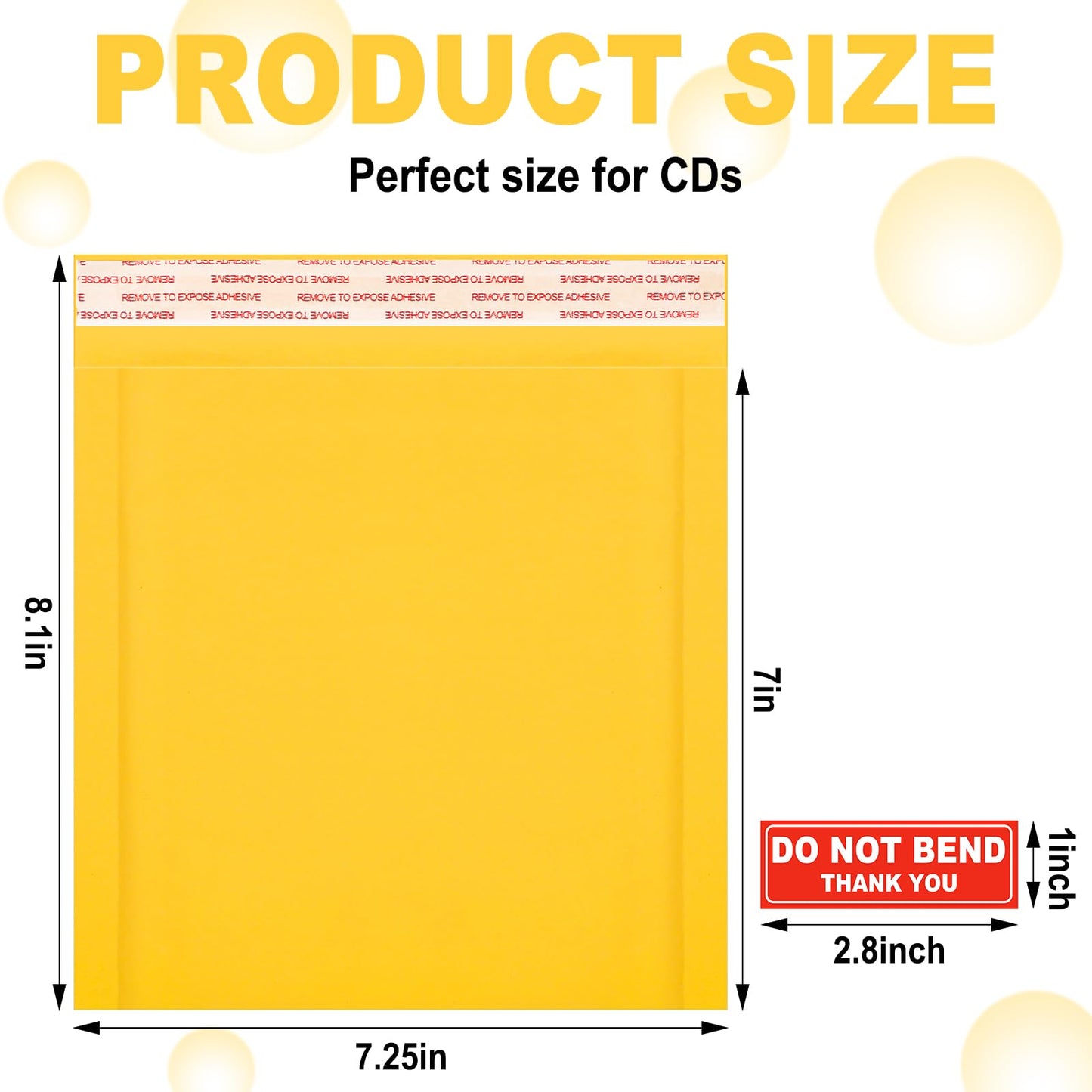 Tioncy 100 Sets CD Mailers Kraft Bubble Mailers 7.25 x 8.1 Inch Shipping Padded CD Envelopes for Small Business Cardboard Padded Mailers Packaging for CDs Video Game