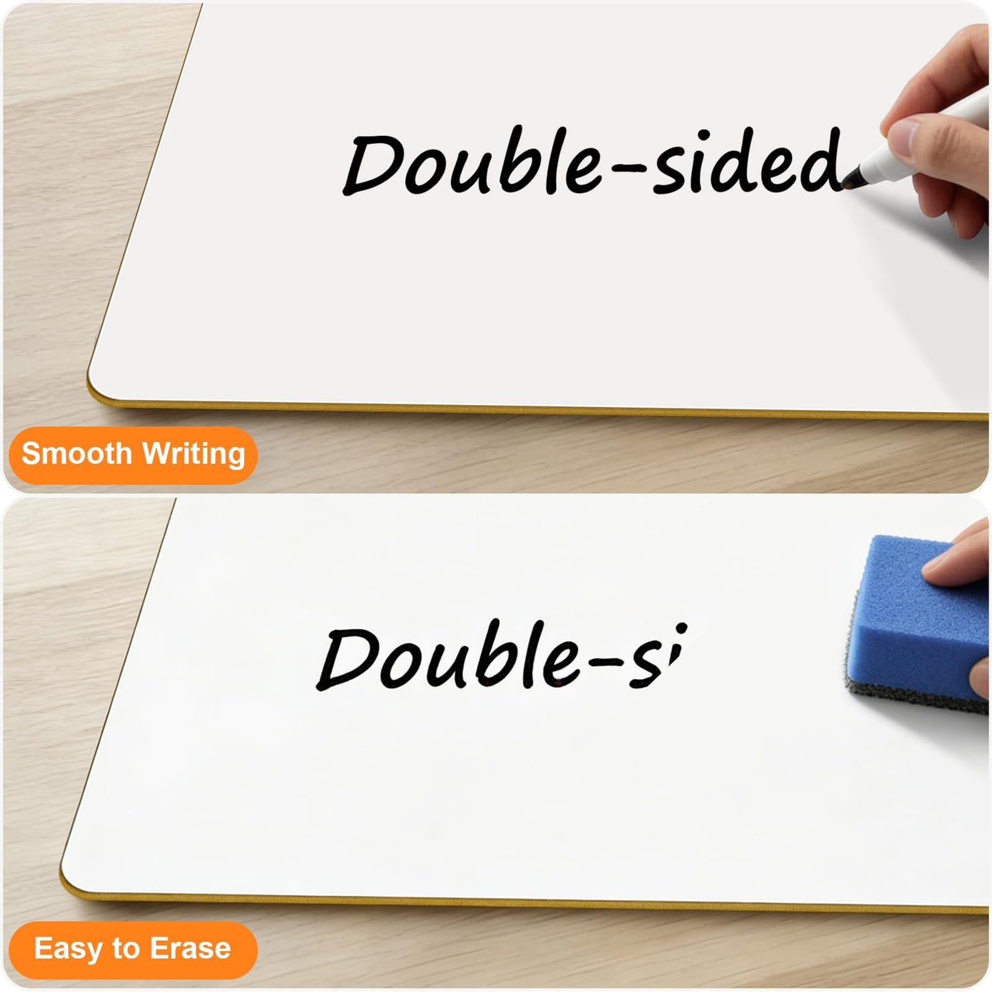 Portable Small White Board 5"x8" for Students, Personal Whiteboard Mini Lightweight Double Sided, Dry Erase Board for Kids Classroom, Individual Lapboards for Teaching with Eraser and Marker (24 Pack)