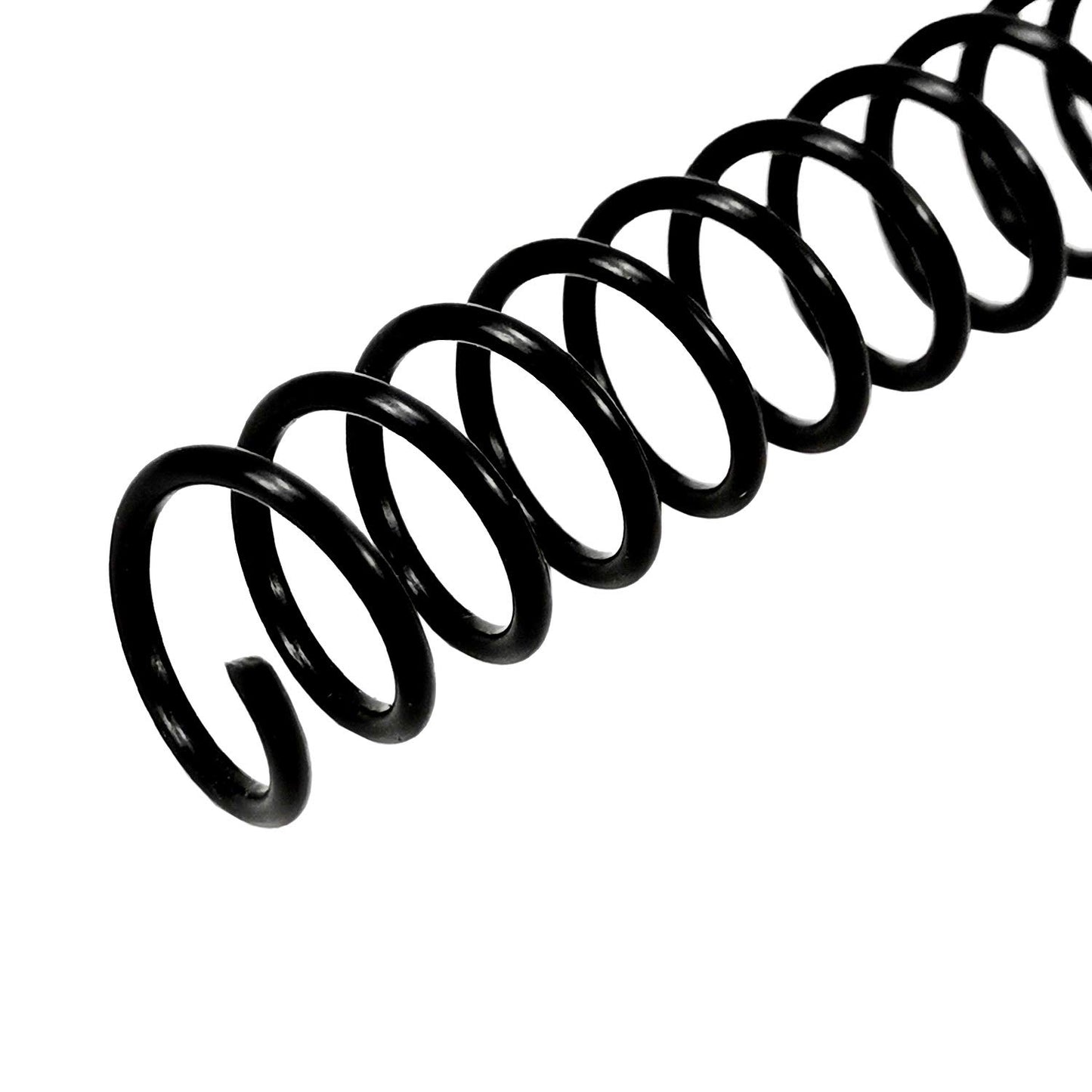 Rayson Plastic Spiral Binding Coil 1-1/4" (31.8mm), 280 Sheets Capacity, 4:1 Pitch Black Coil bindings Spines for Business and Educational Purposes, 50 Pack