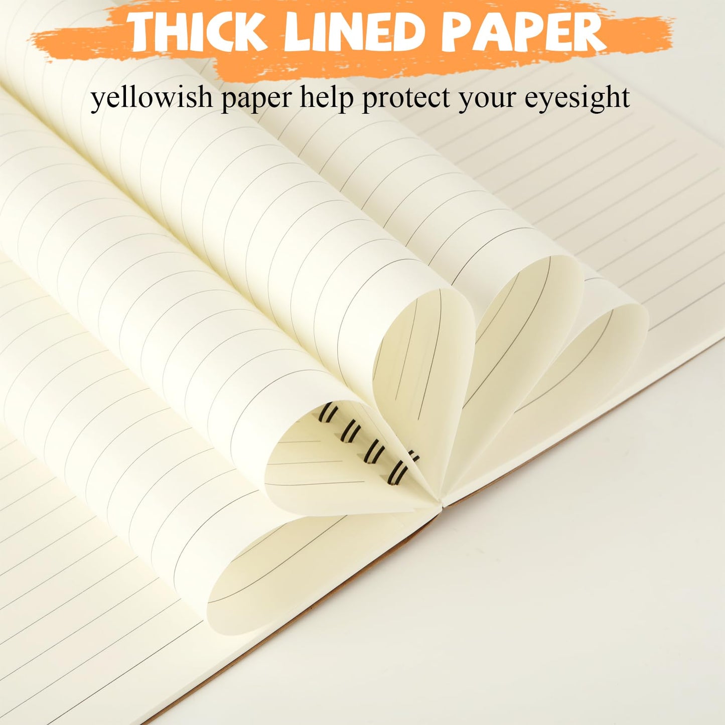 MIVIDE 24 Pack A5 Bulk Spiral Notebooks with Kraft Cover, 8.3 x 5.8 Inch 60 Pages Hardcover Spiral Lined Notebook Journal, Lined Travel Bulk Writing Paper Notebook for School Business Office Supplies