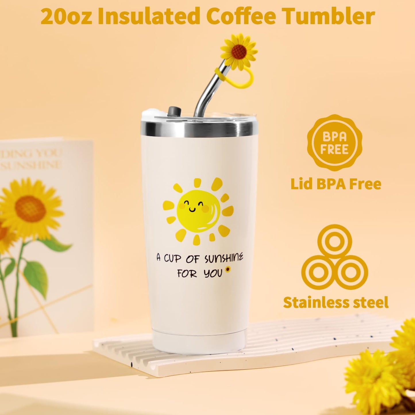 Self Care Gifts for Women - Sending Sunshine Care Package with Blanket, Get Well Soon & Thinking of You Gifts | Unique Sunflower Thank You Gift Box for Wife, Her, Girlfriend, Mom, Sister, Daughter