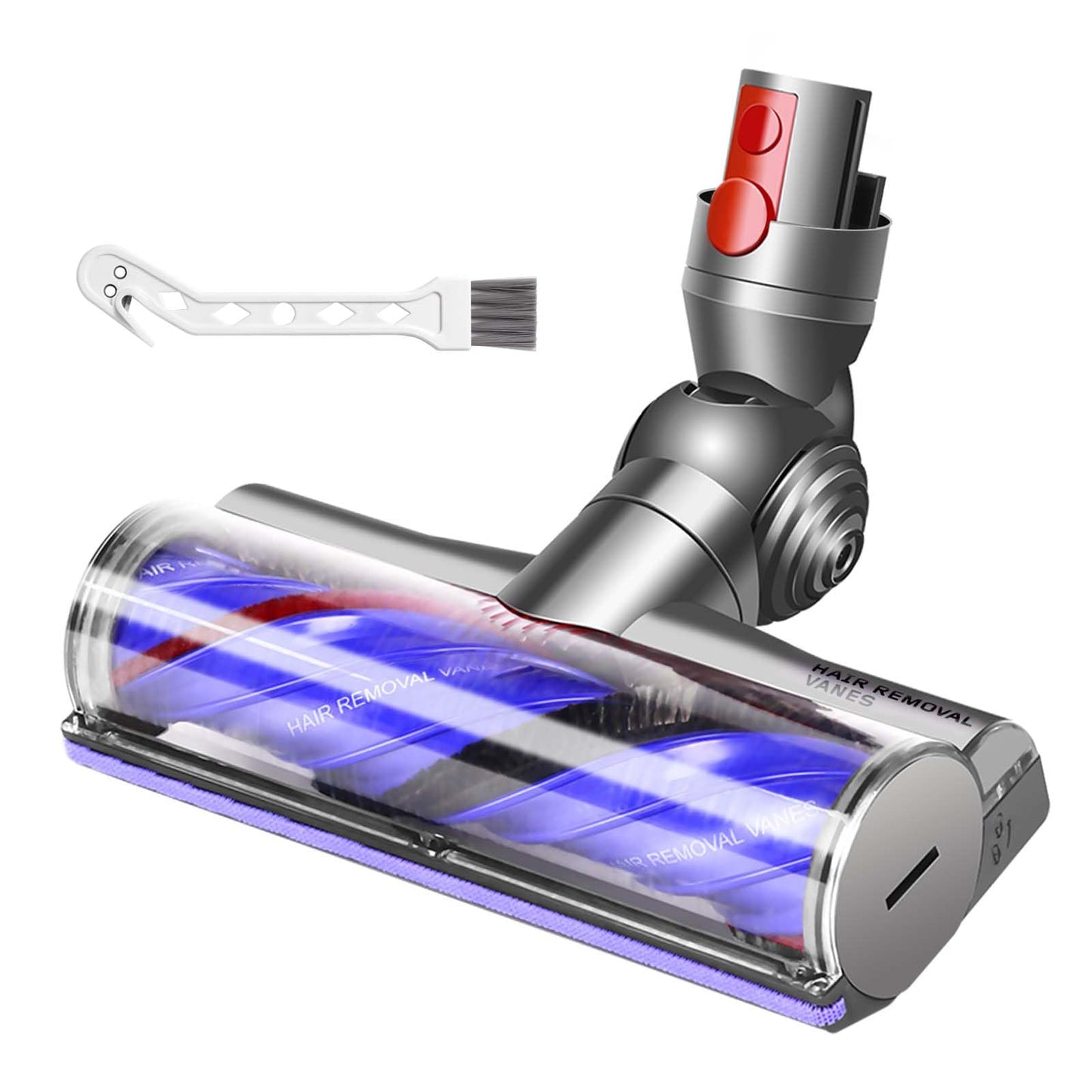 OTTWL V9 V12 Upgrade Anti-Tangle Replacement Head Compatible with Dyson V9(SV57), Digital Slim(SV18), V12 Detect Slim Cordless Vacuum Cleaners, Suitable for Hard Floor, Thin Carpet
