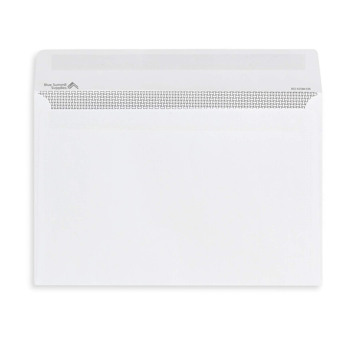 250 6x9 Envelopes, Open Side with Open Flap Latex Self Seal Security Booklet Envelopes, Securely Holds a Small Booklet, Catalog, Card, or Brochure, Strong Self Seal Flap, 250 Side Open White Envelopes