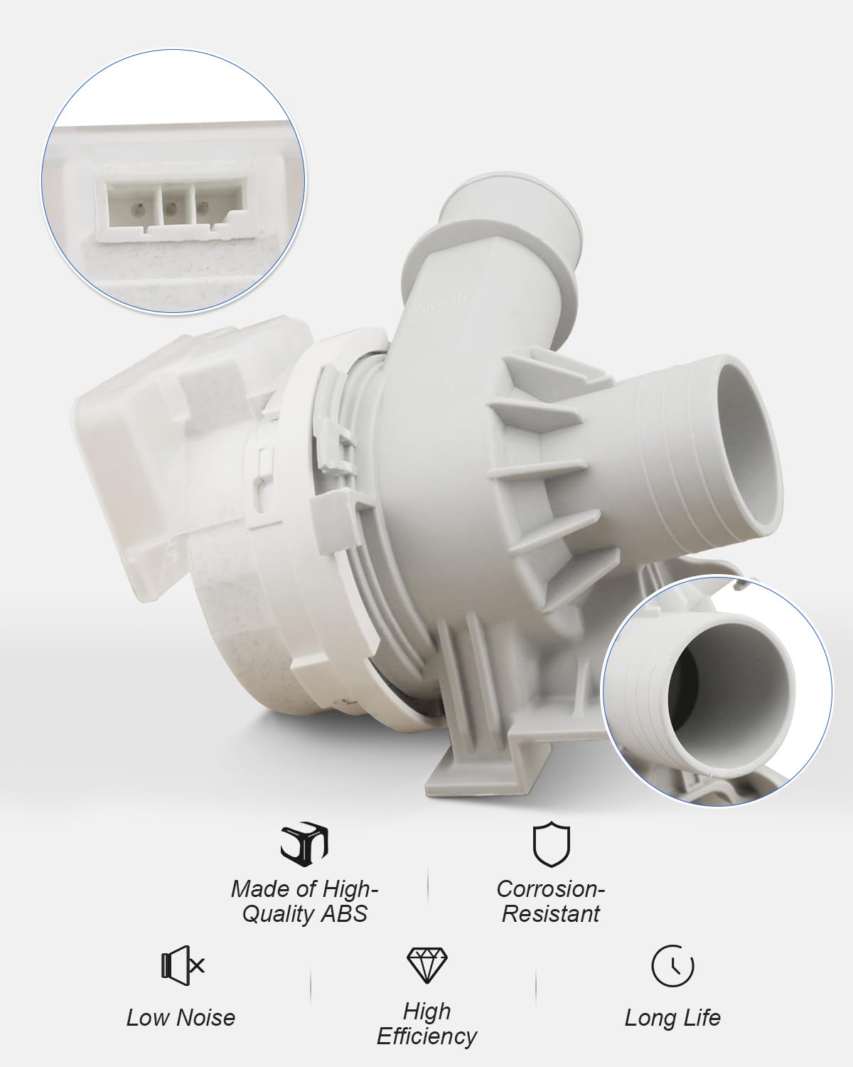 ULXIOM AHA75673404 Washer Drain Pump Assembly, Fit for LG Washing Machine WT7900HBA WT7300CW WT7150CW WT7800CW WT7800CV WT7300CV WT7060CW WT7305CW